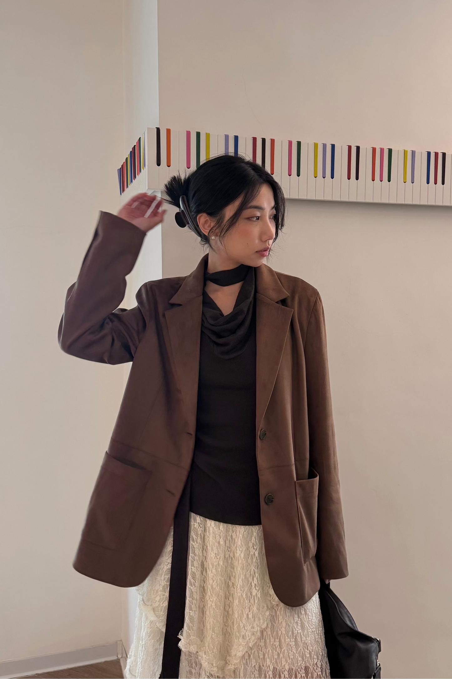 𝙎𝙖𝙡𝙚❣️【Kedi Made】 Suede Blazer ᵇᵉˢᵗ ⁱᵗᵉᵐ