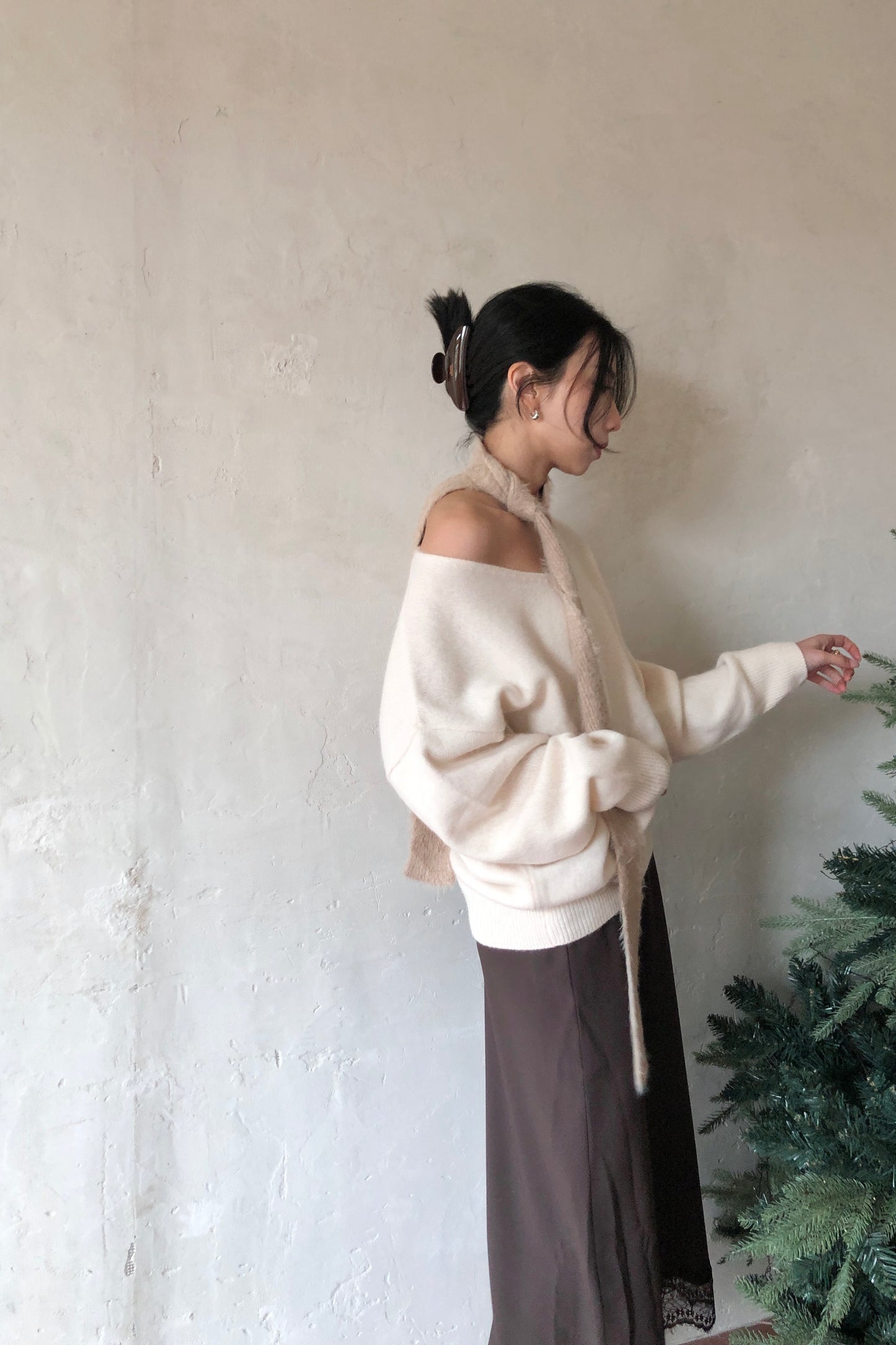 𝐍𝐨𝐯🇰🇷 Lace Hem Slip Skirt