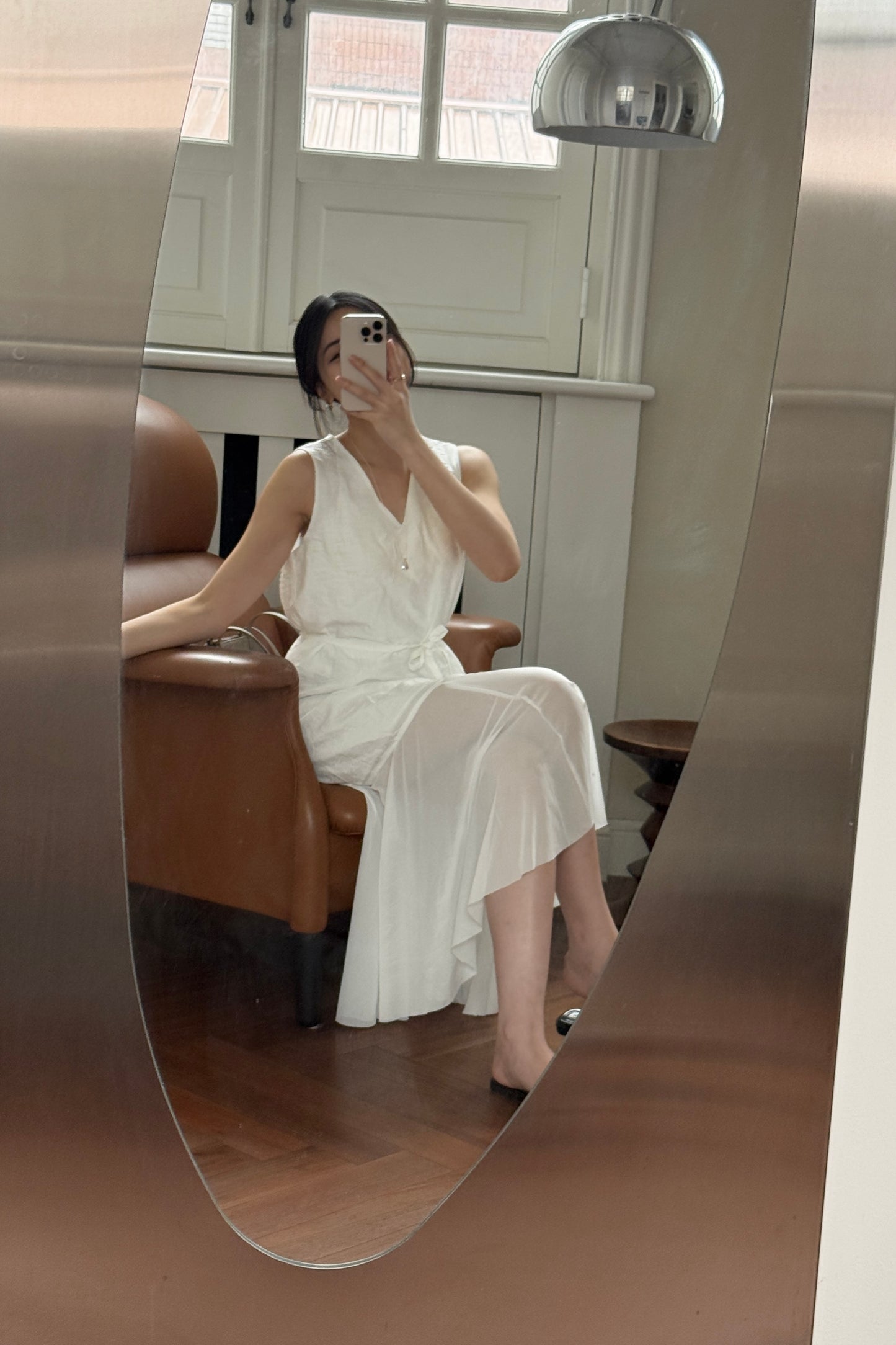 𝐌𝐚𝐲 〖夏日透明感〗 Sheer Flare Panel Dress