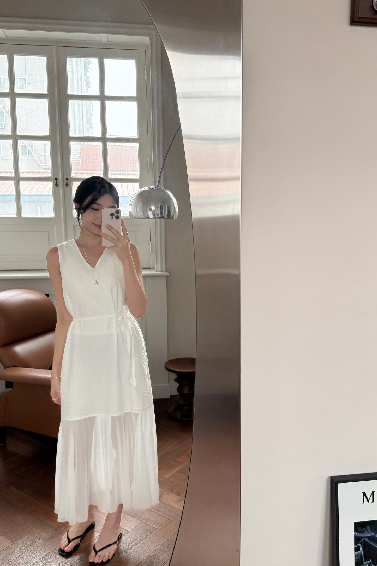 𝐌𝐚𝐲 〖夏日透明感〗 Sheer Flare Panel Dress