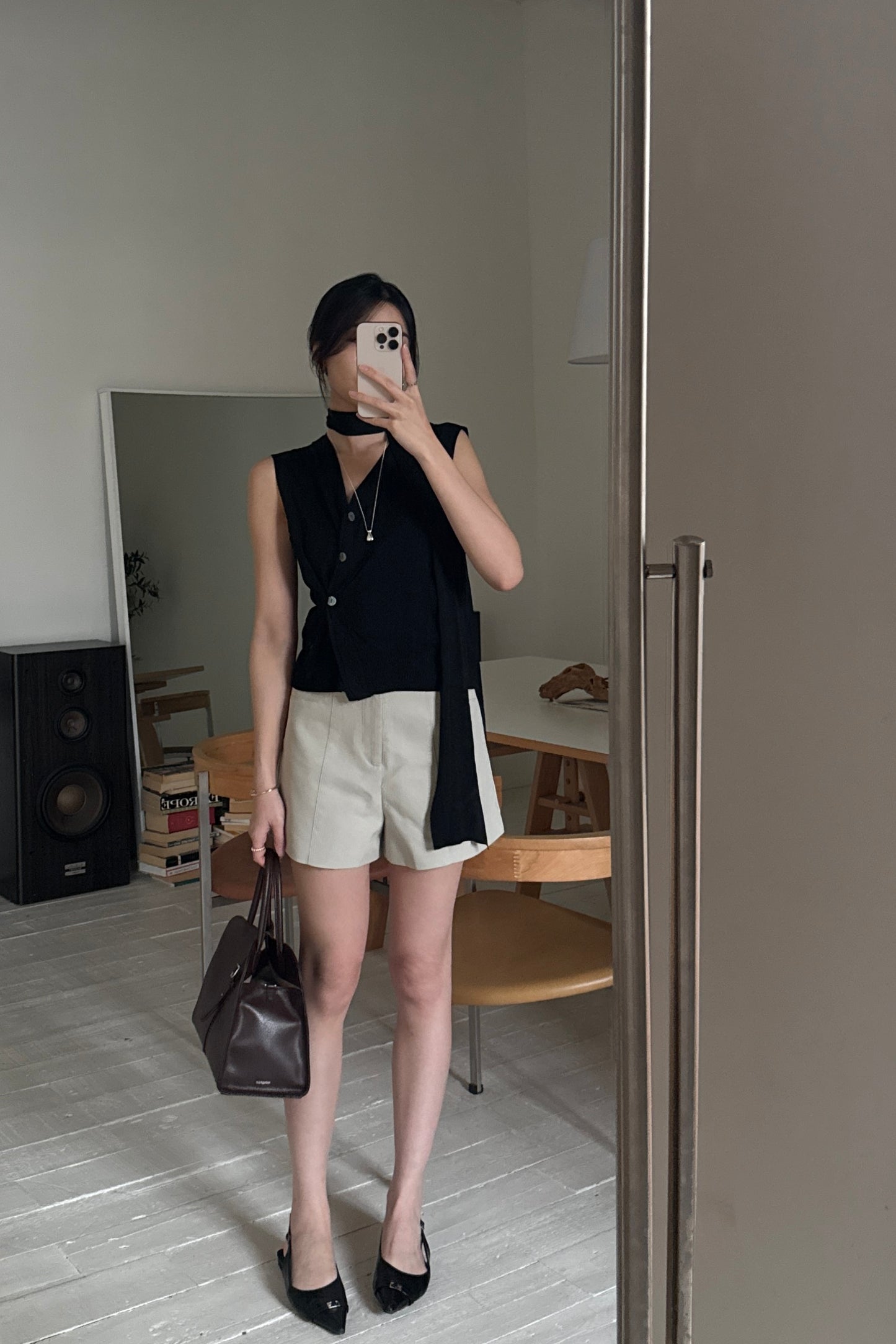 𝐌𝐚𝐲 〖Office Pick | 免熨〗Drape Scarf Twist Vestᵇᵉˢᵗ ⁱᵗᵉᵐ