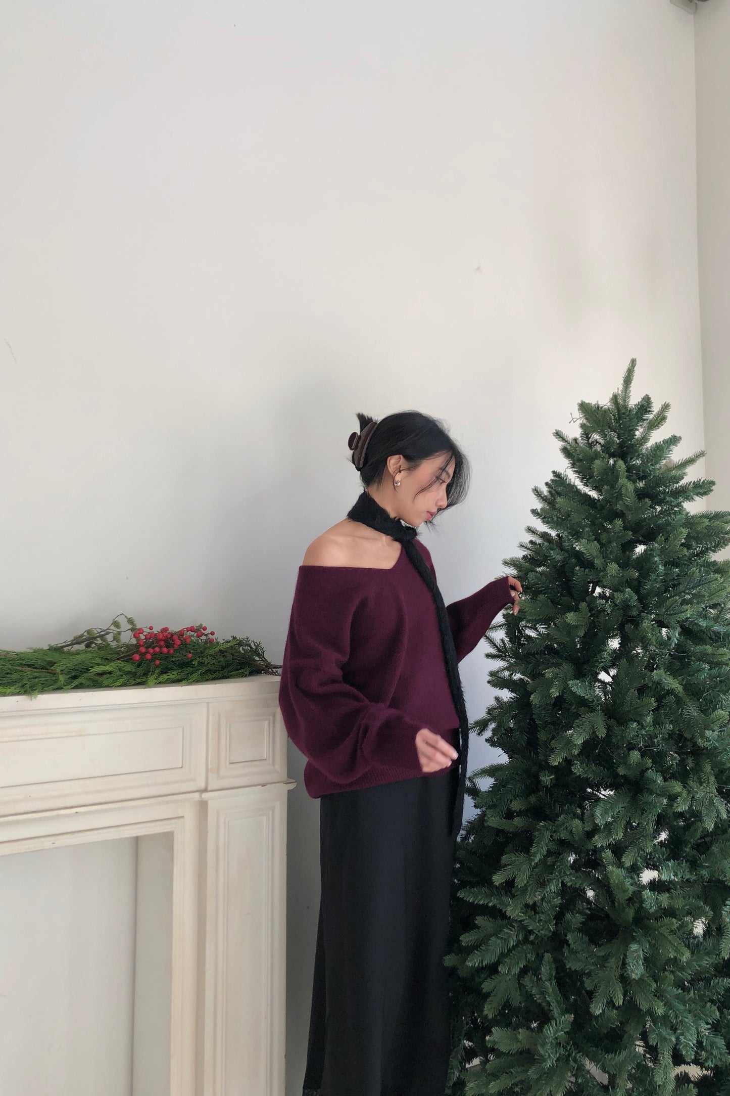 𝐃𝐞𝐜 Raccoon Wool Soft V-Knit【超親膚浣熊毛！】