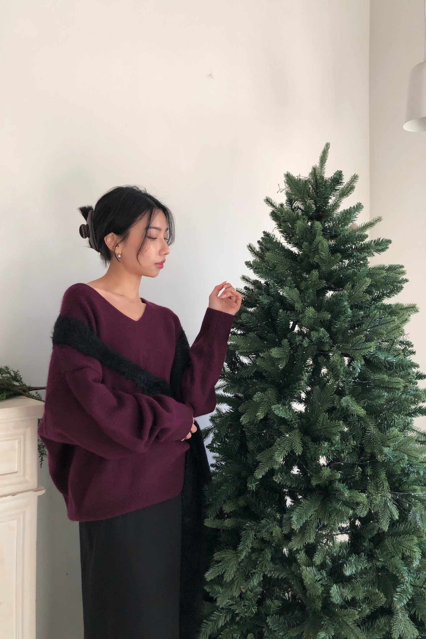 𝐃𝐞𝐜 Raccoon Wool Soft V-Knit【超親膚浣熊毛！】