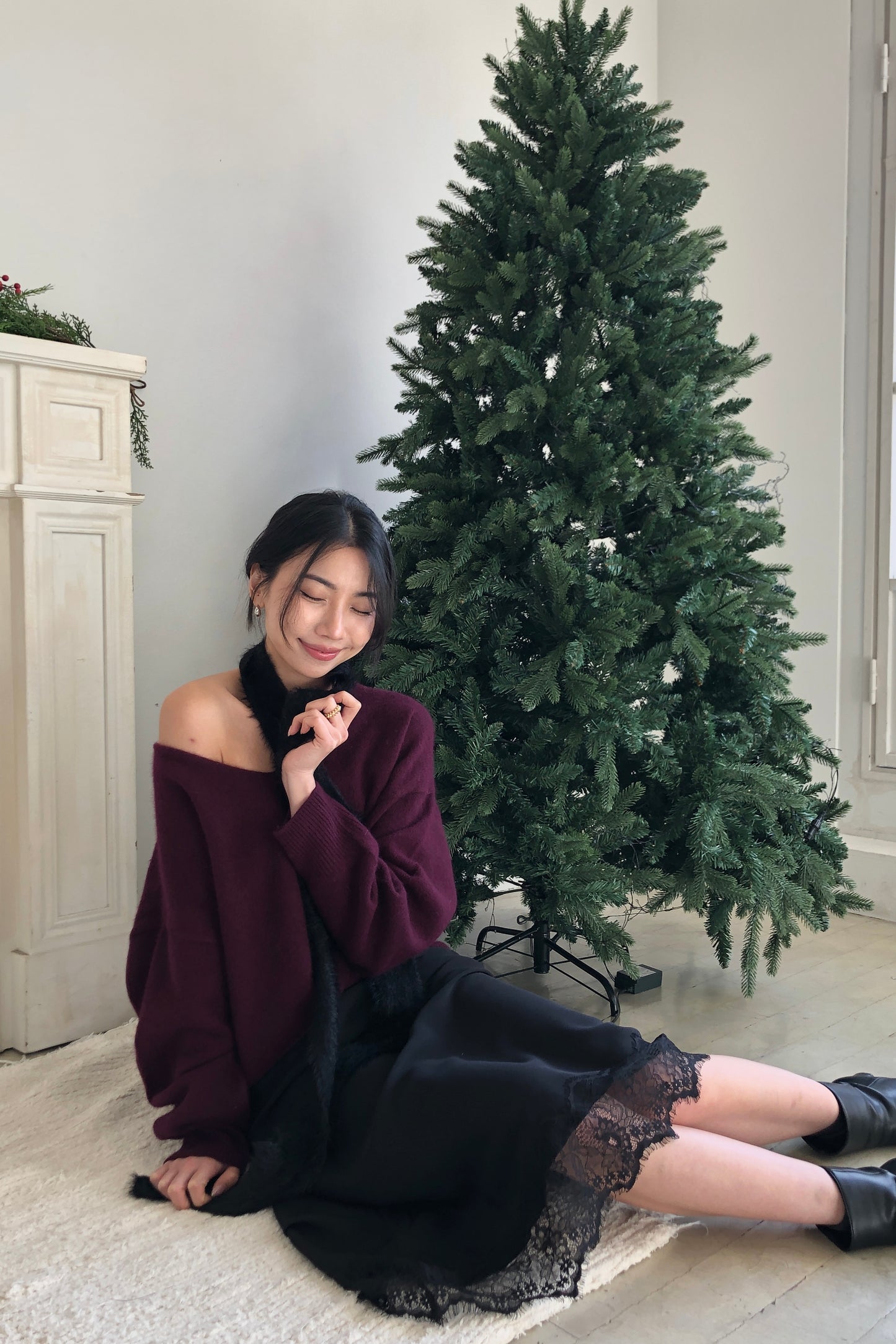 𝐃𝐞𝐜 Raccoon Wool Soft V-Knit【超親膚浣熊毛！】