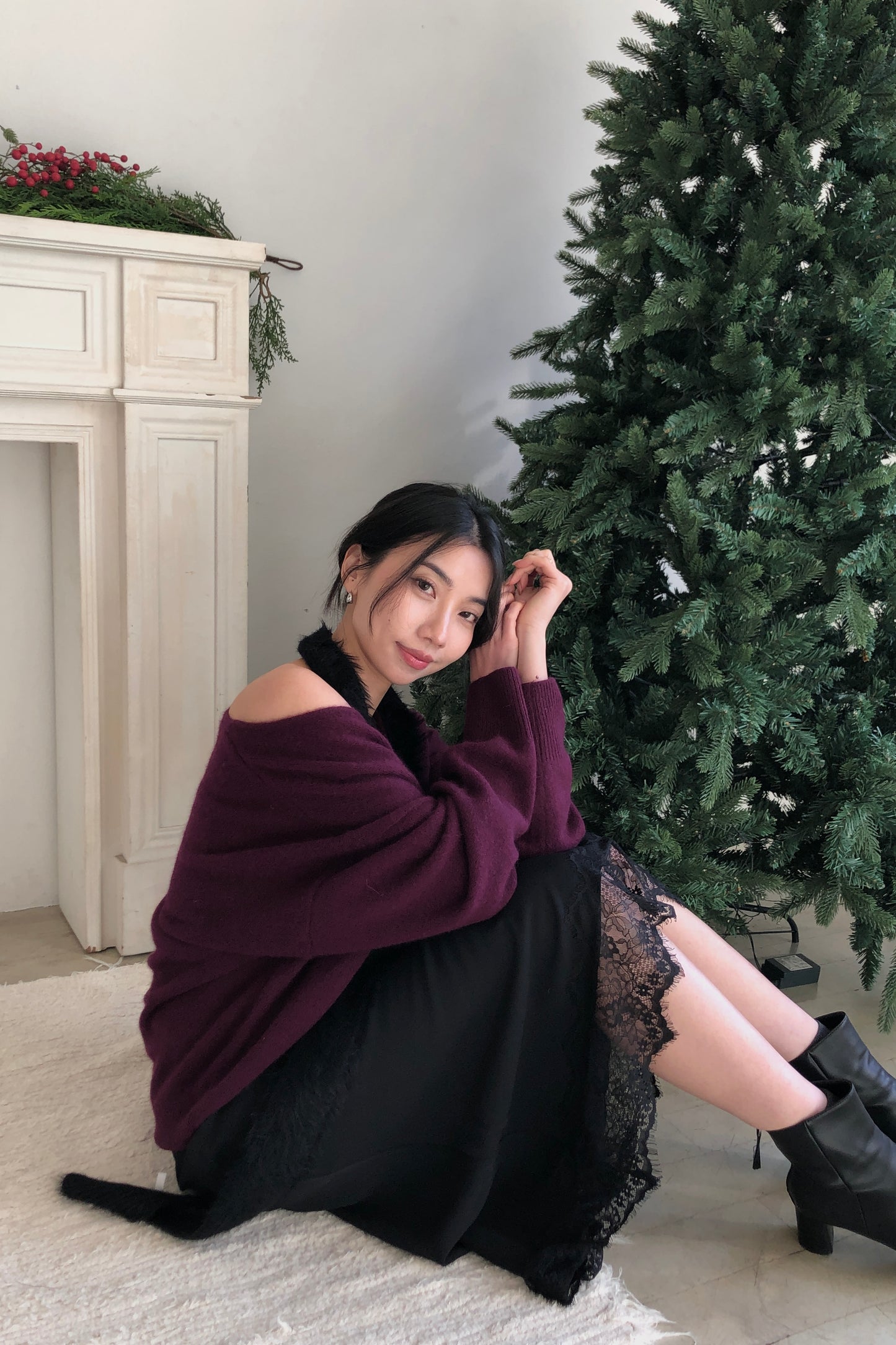 𝐃𝐞𝐜 Raccoon Wool Soft V-Knit【超親膚浣熊毛！】