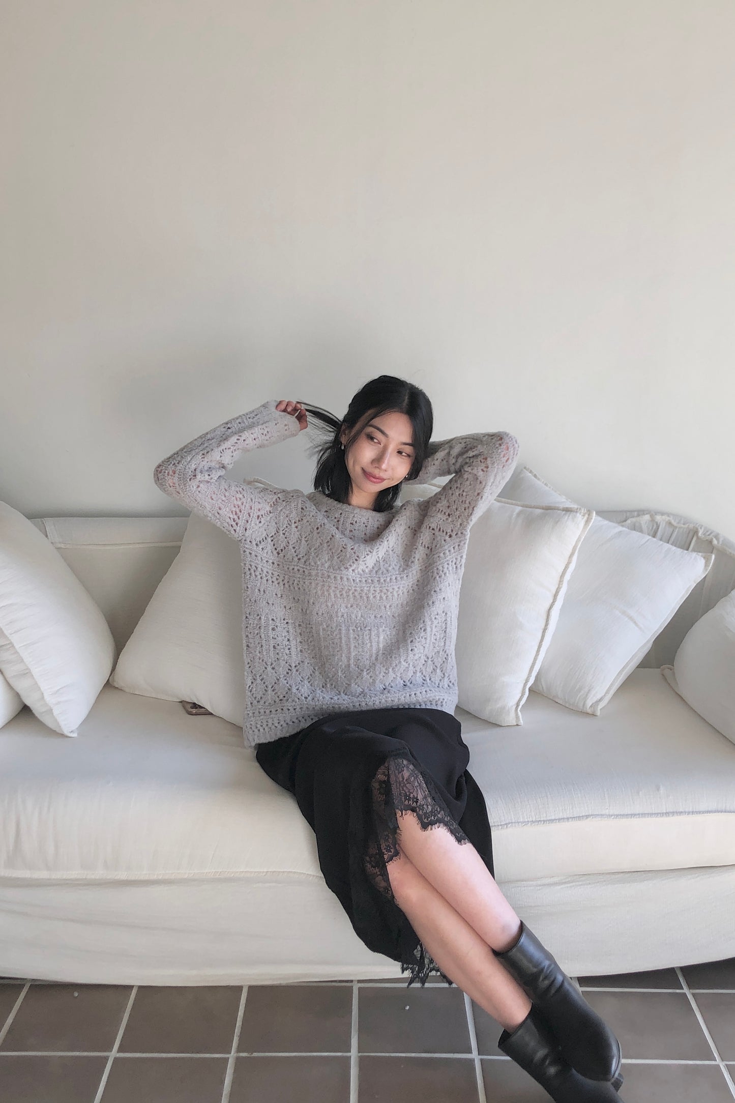 𝐍𝐨𝐯🇰🇷 Lace Hem Slip Skirt