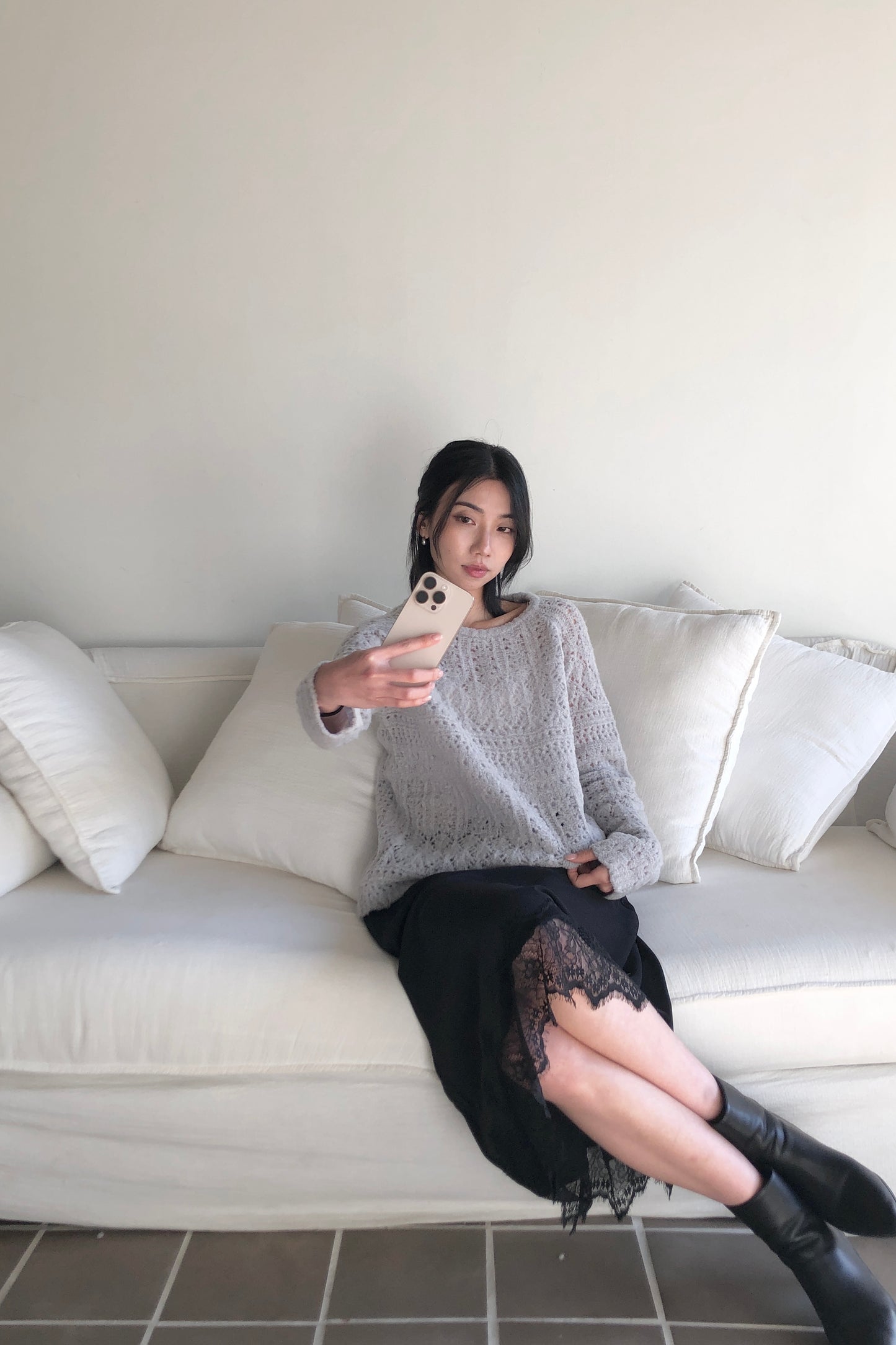 𝐍𝐨𝐯🇰🇷 Lace Hem Slip Skirt