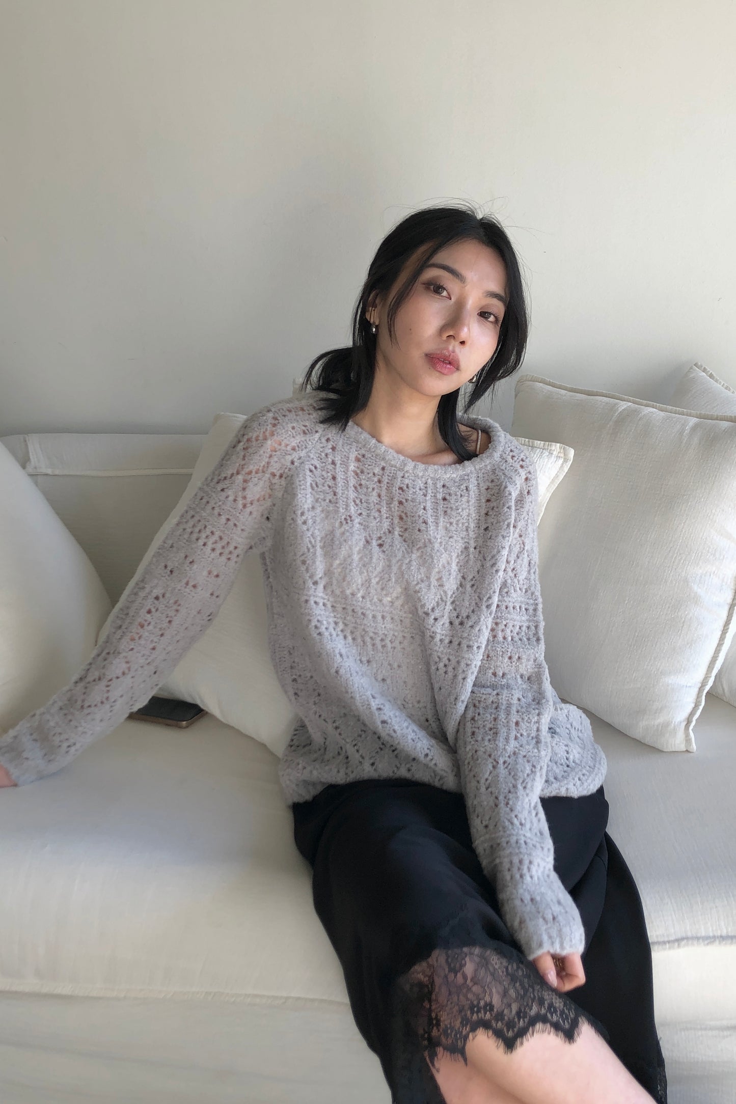 𝐍𝐨𝐯🇰🇷 Lace Hem Slip Skirt