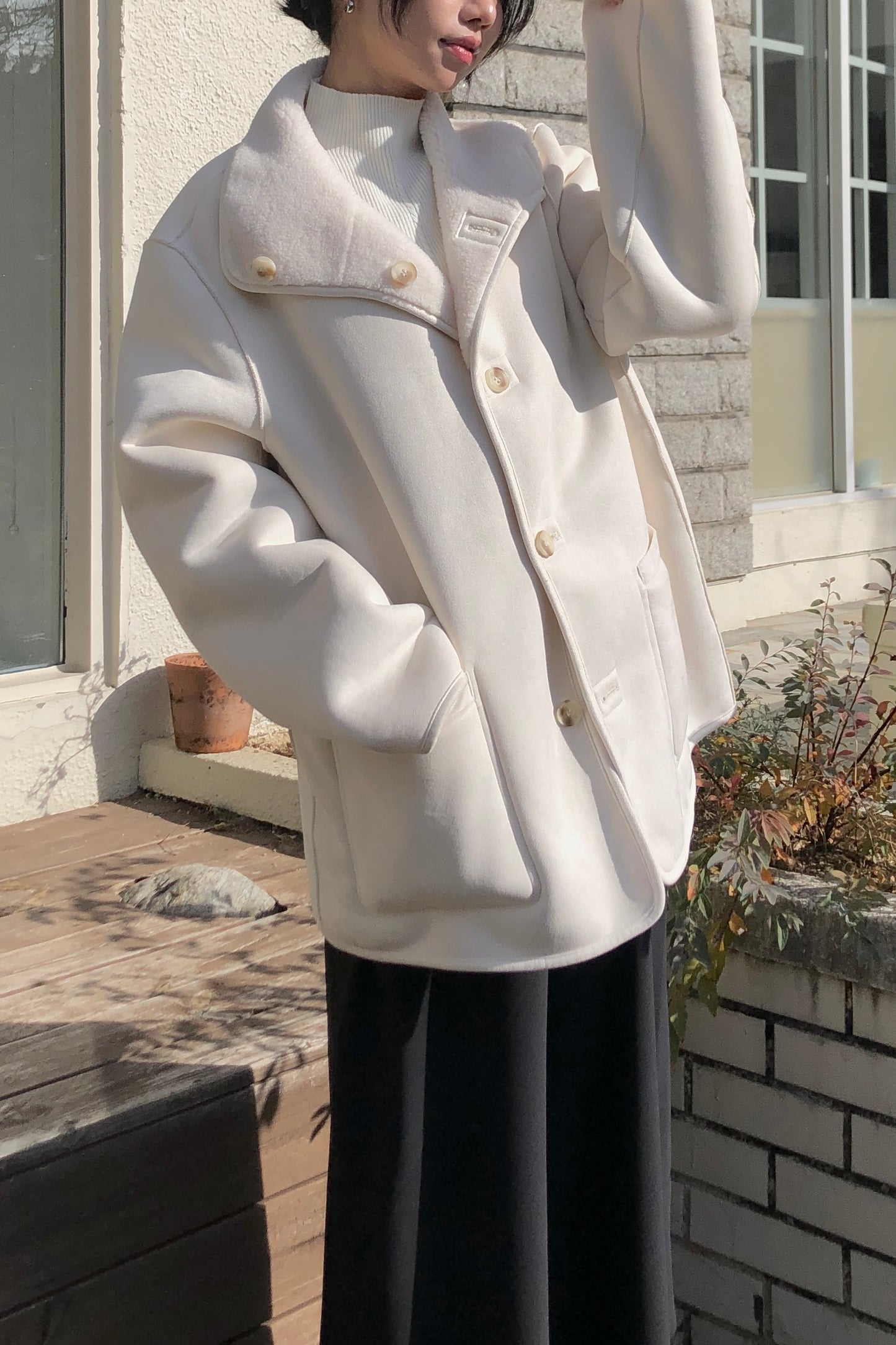 𝐍𝐨𝐯🇰🇷 Dual-Side Fleece Coat ᵇᵉˢᵗ ⁱᵗᵉᵐ