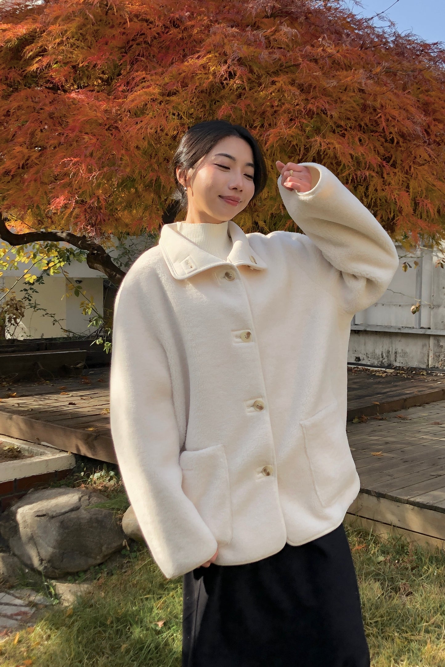 𝐍𝐨𝐯🇰🇷 Dual-Side Fleece Coat ᵇᵉˢᵗ ⁱᵗᵉᵐ