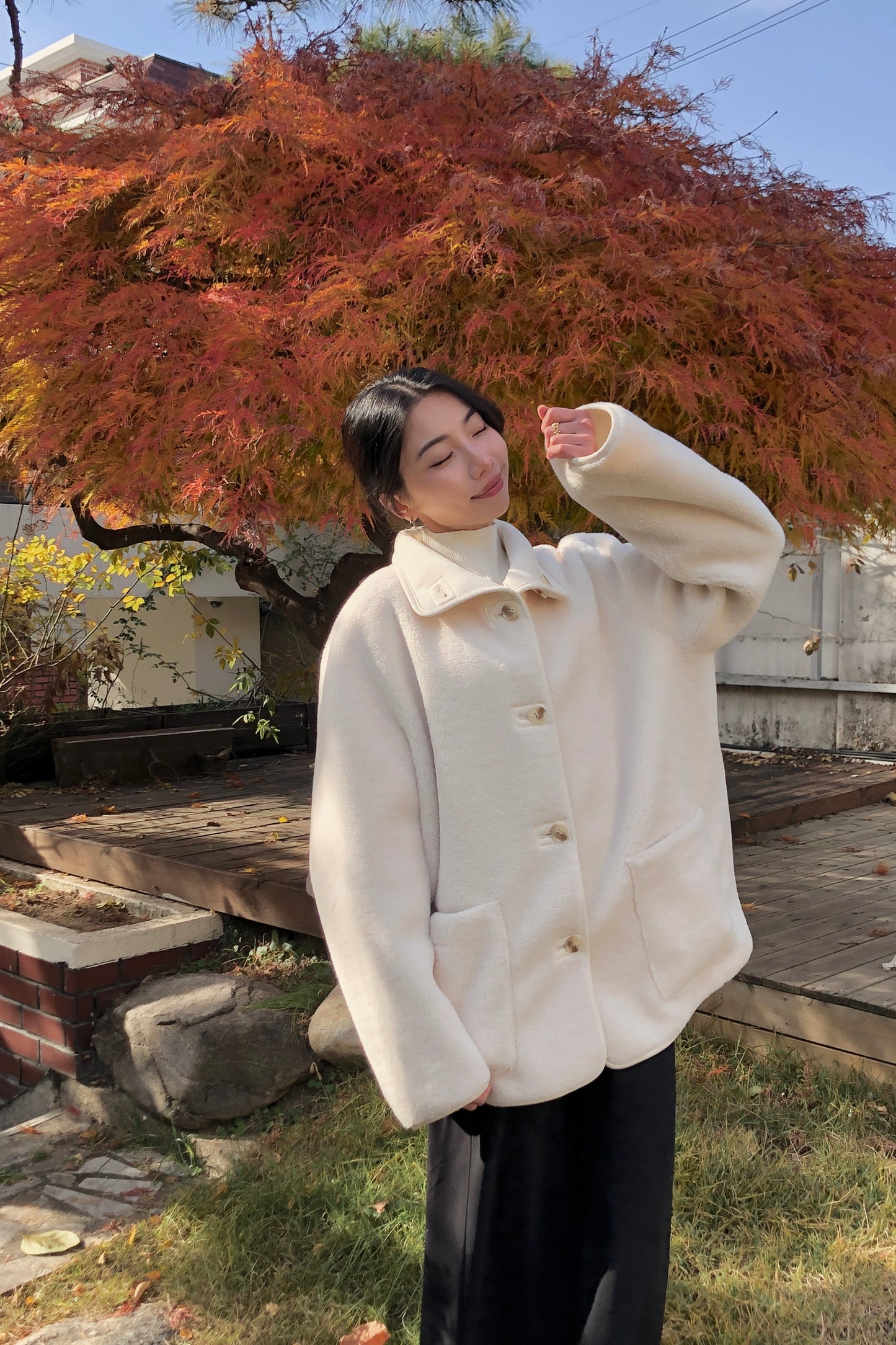 𝐍𝐨𝐯🇰🇷 Dual-Side Fleece Coat ᵇᵉˢᵗ ⁱᵗᵉᵐ