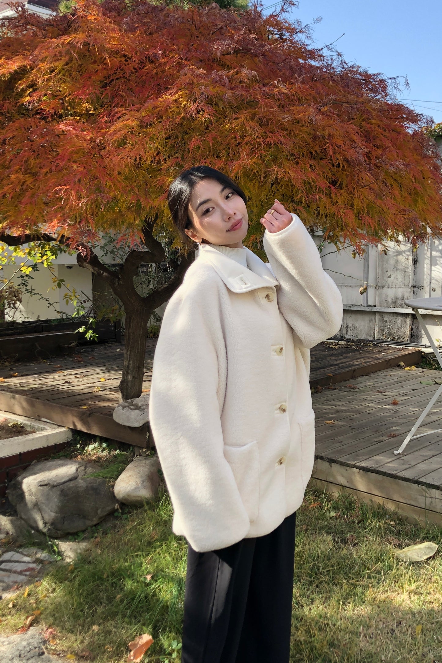 𝐍𝐨𝐯🇰🇷 Dual-Side Fleece Coat ᵇᵉˢᵗ ⁱᵗᵉᵐ