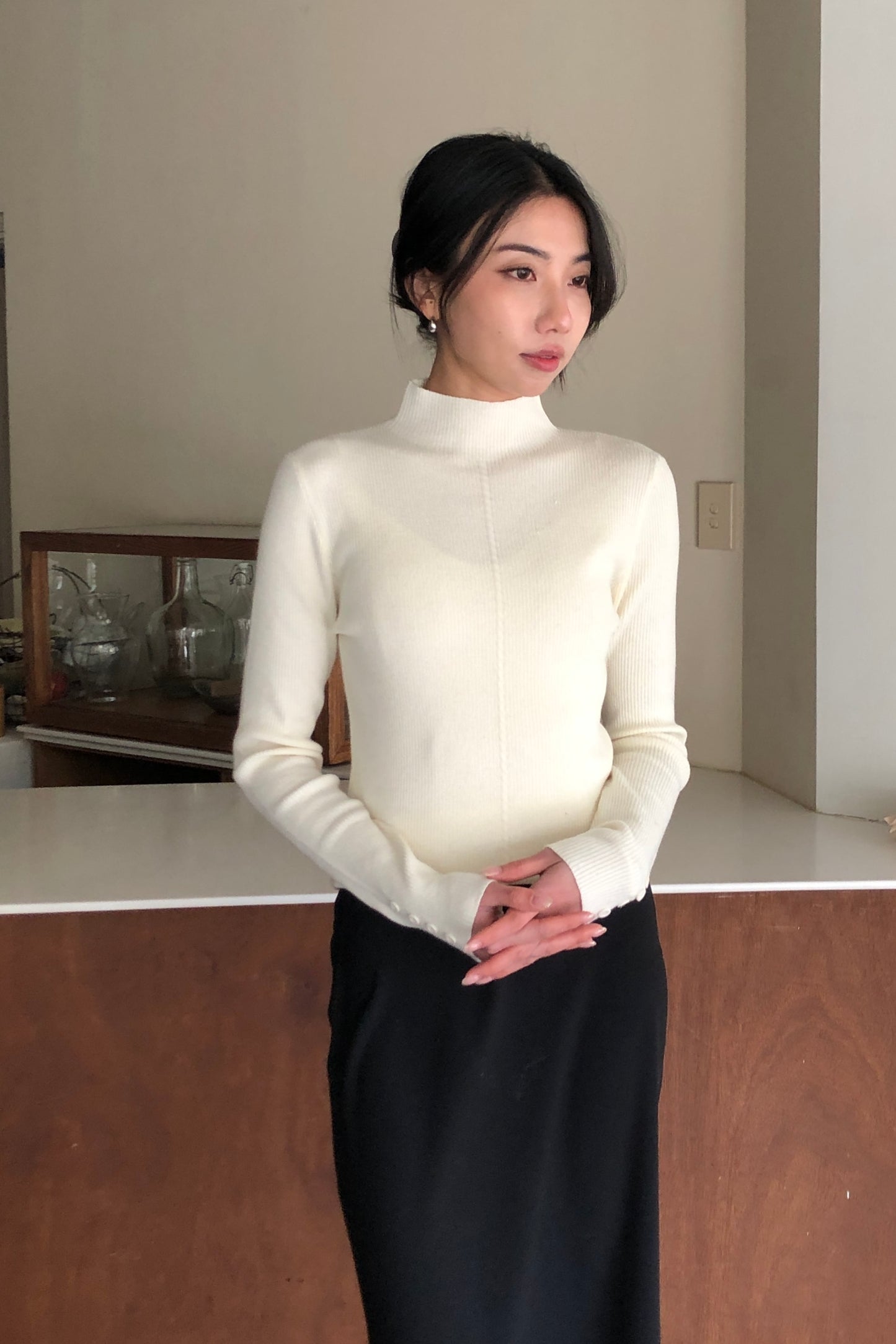 𝐍𝐨𝐯🇰🇷 Lace Hem Slip Skirt