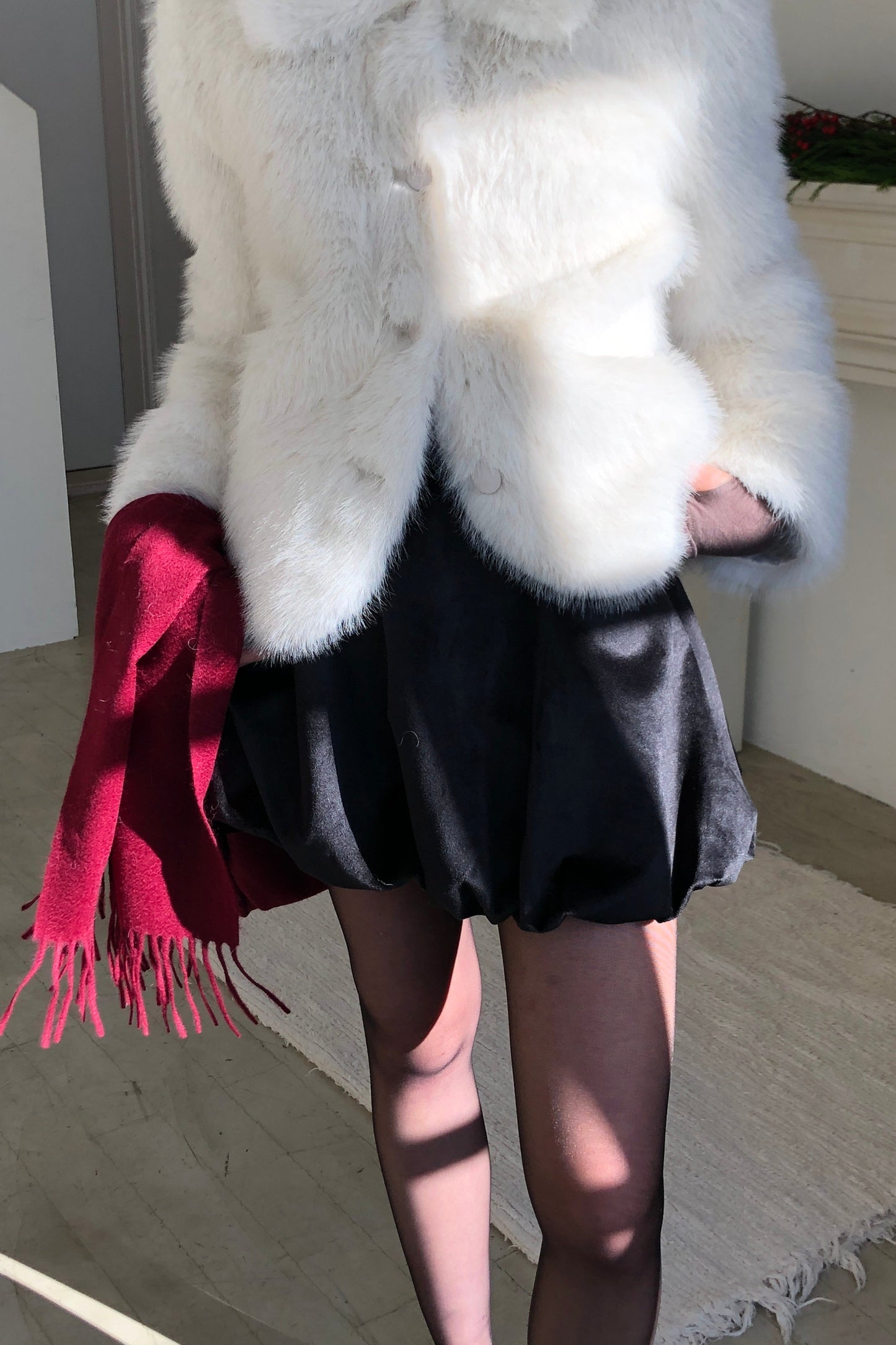 𝐍𝐨𝐯🇰🇷Velvet Bubble Skirt