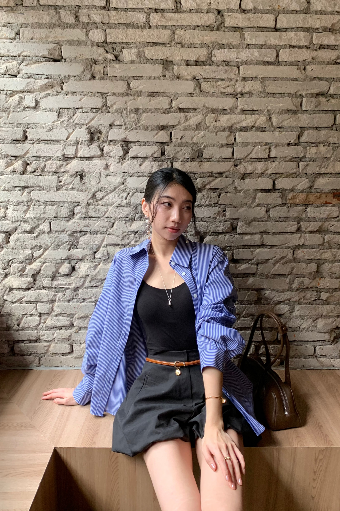 𝐒𝐞𝐩🇰🇷 Stripe Essential Shirt【免熨自然直！】