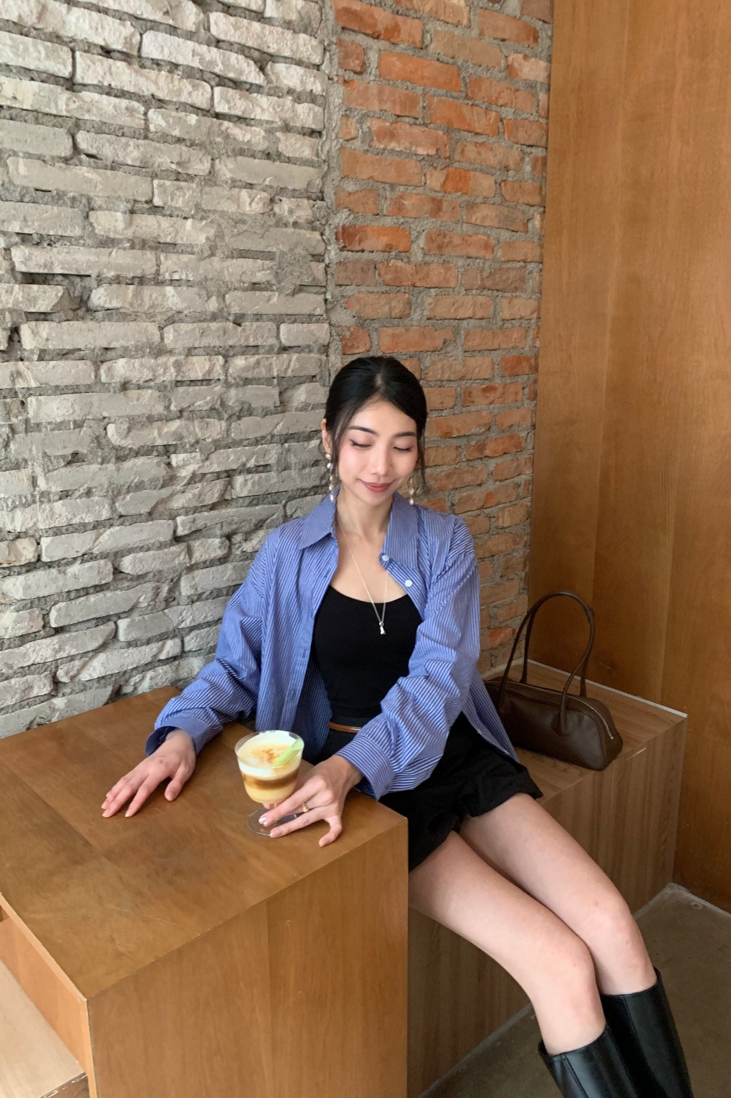 𝐒𝐞𝐩🇰🇷 Stripe Essential Shirt【免熨自然直！】