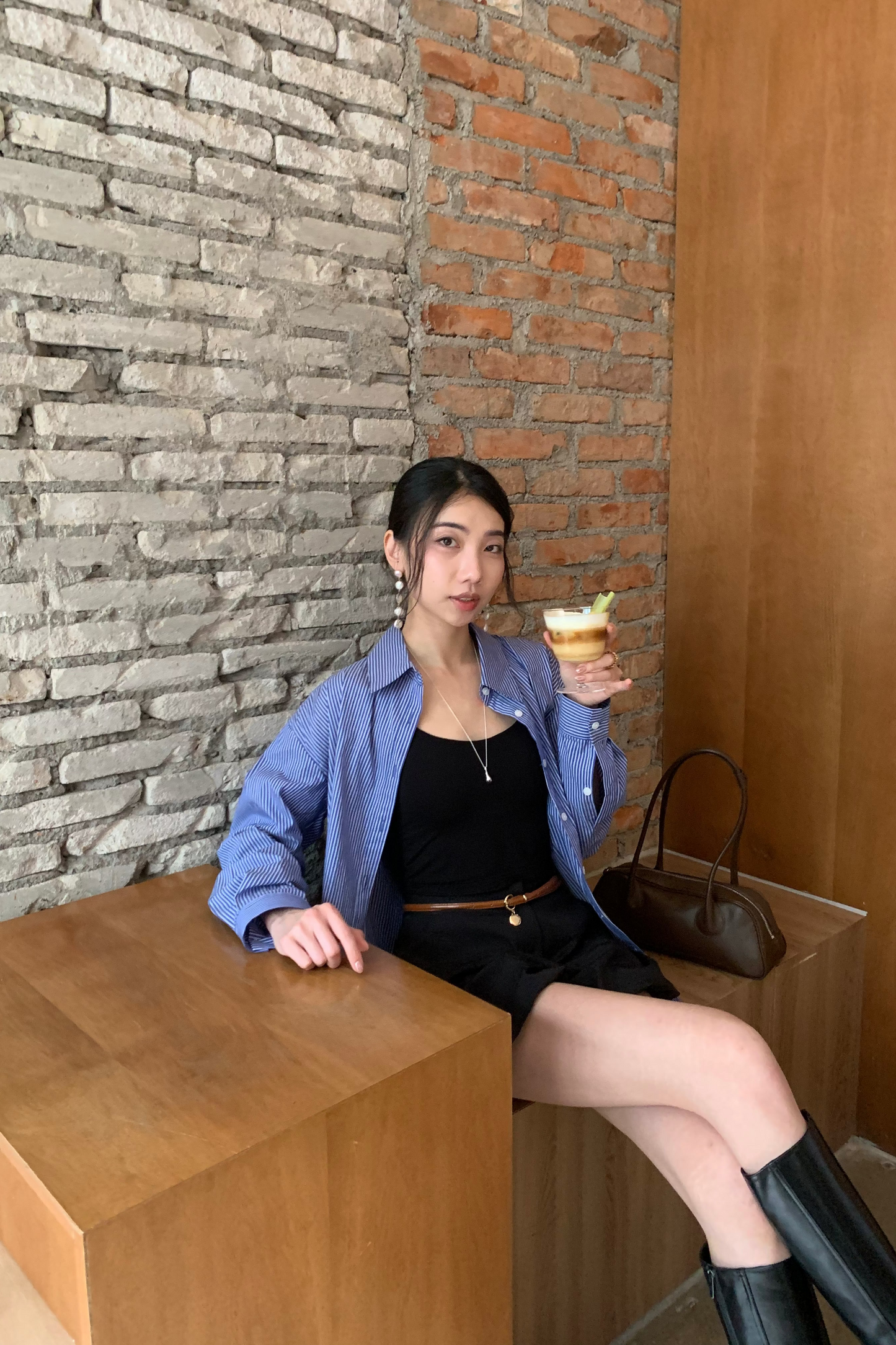 𝐒𝐞𝐩🇰🇷 Stripe Essential Shirt【免熨自然直！】