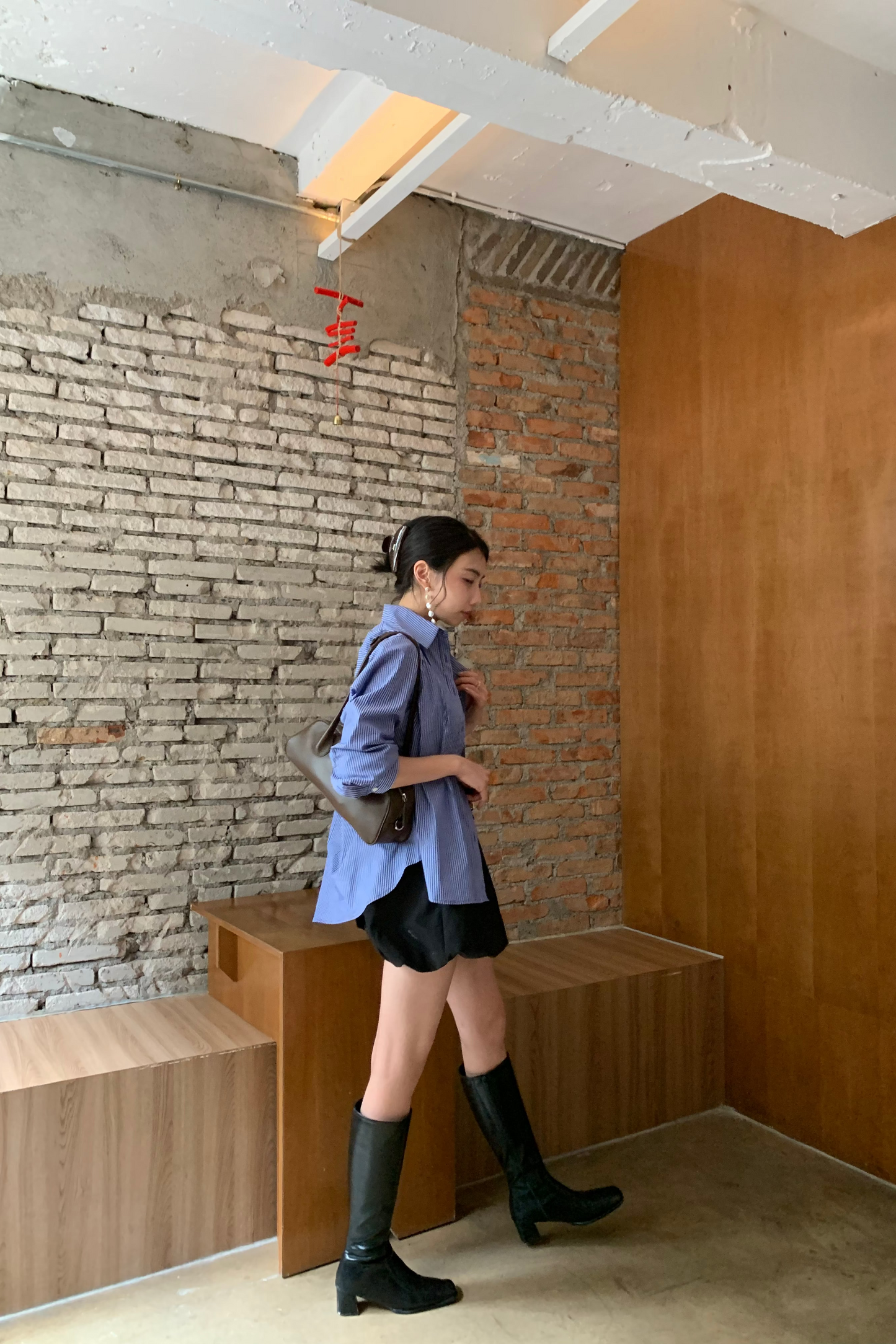 𝐒𝐞𝐩🇰🇷 Stripe Essential Shirt【免熨自然直！】