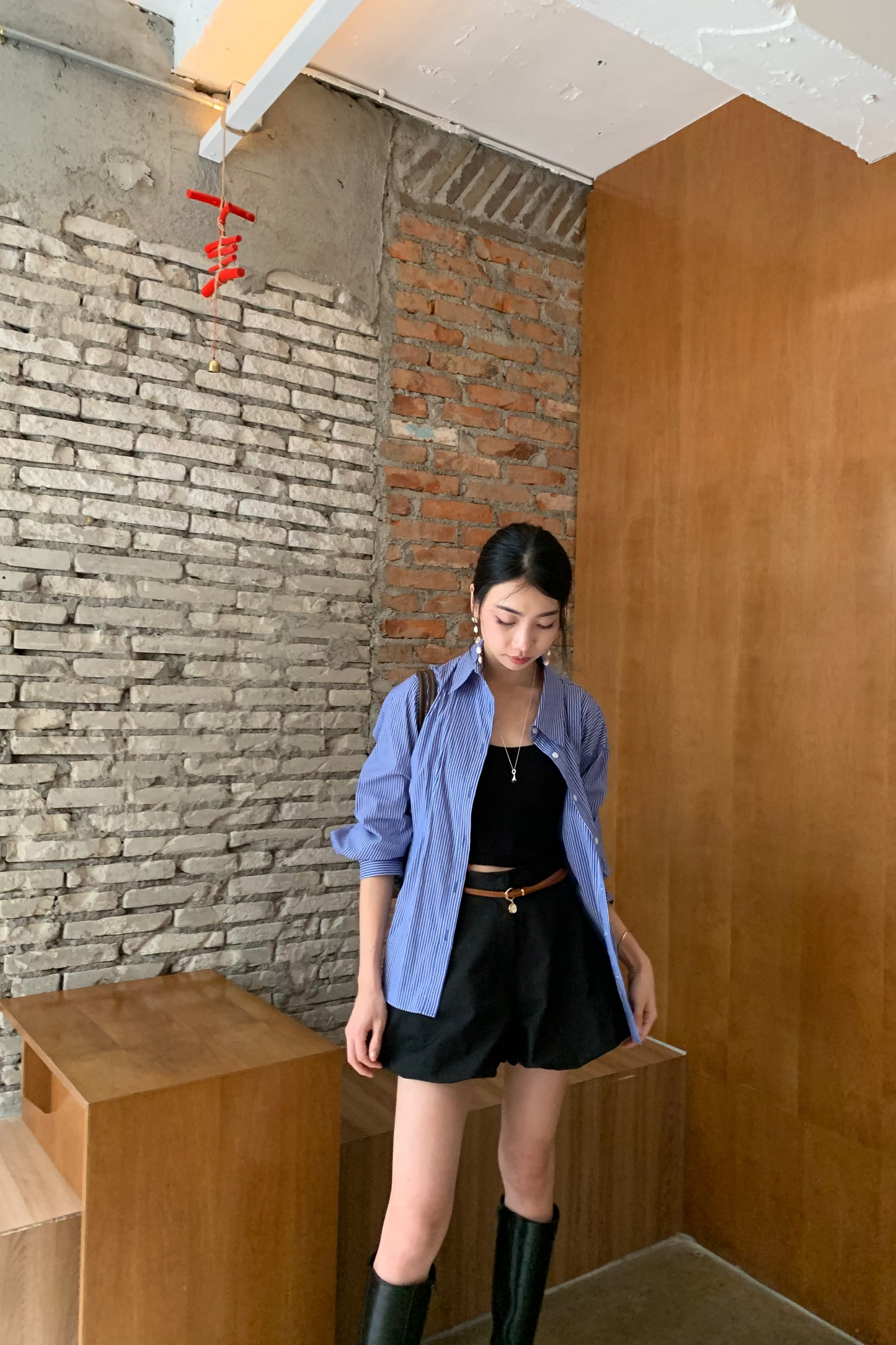 𝐒𝐞𝐩🇰🇷 Stripe Essential Shirt【免熨自然直！】