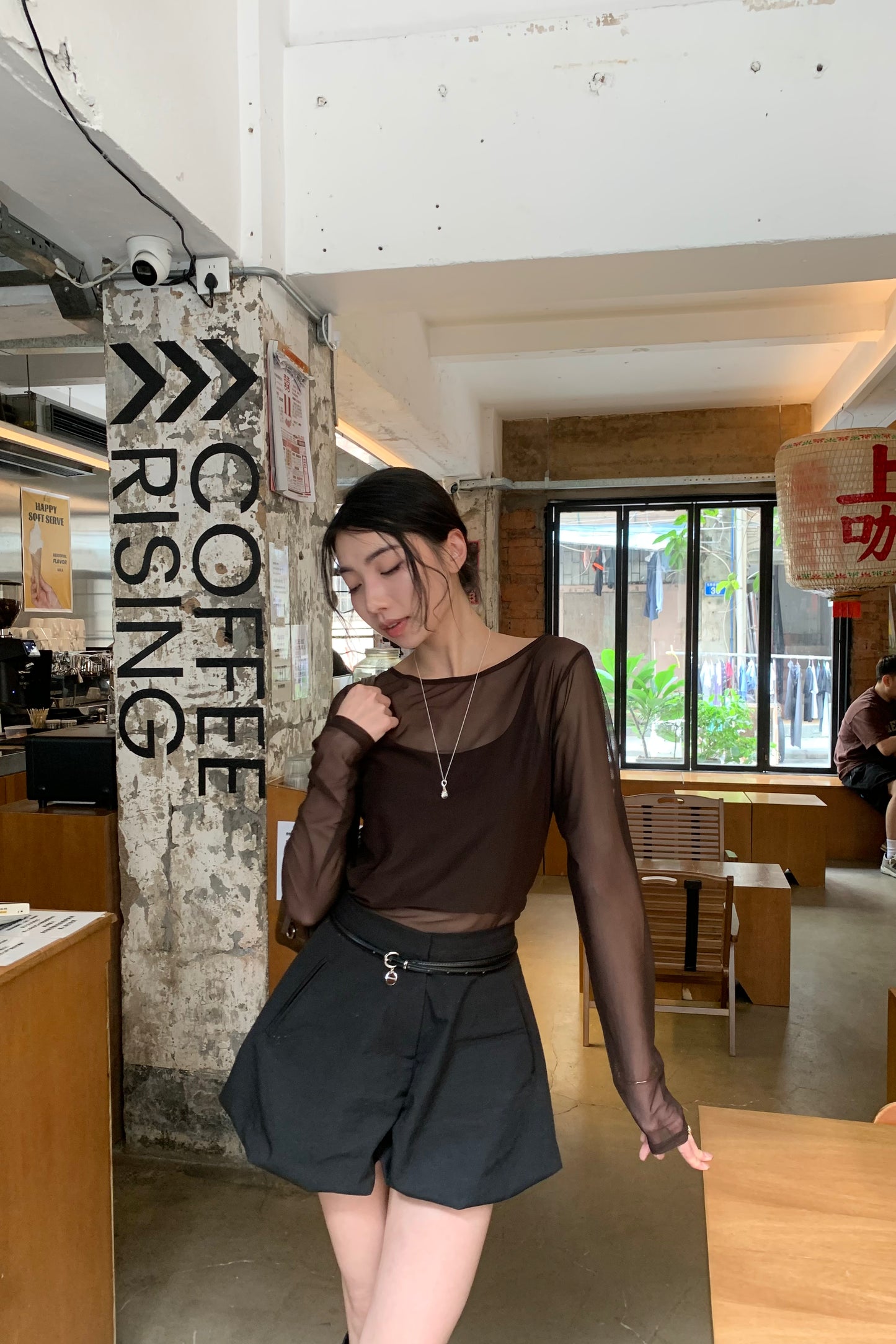 𝐒𝐞𝐩🇰🇷 Sheer Veil Shirt