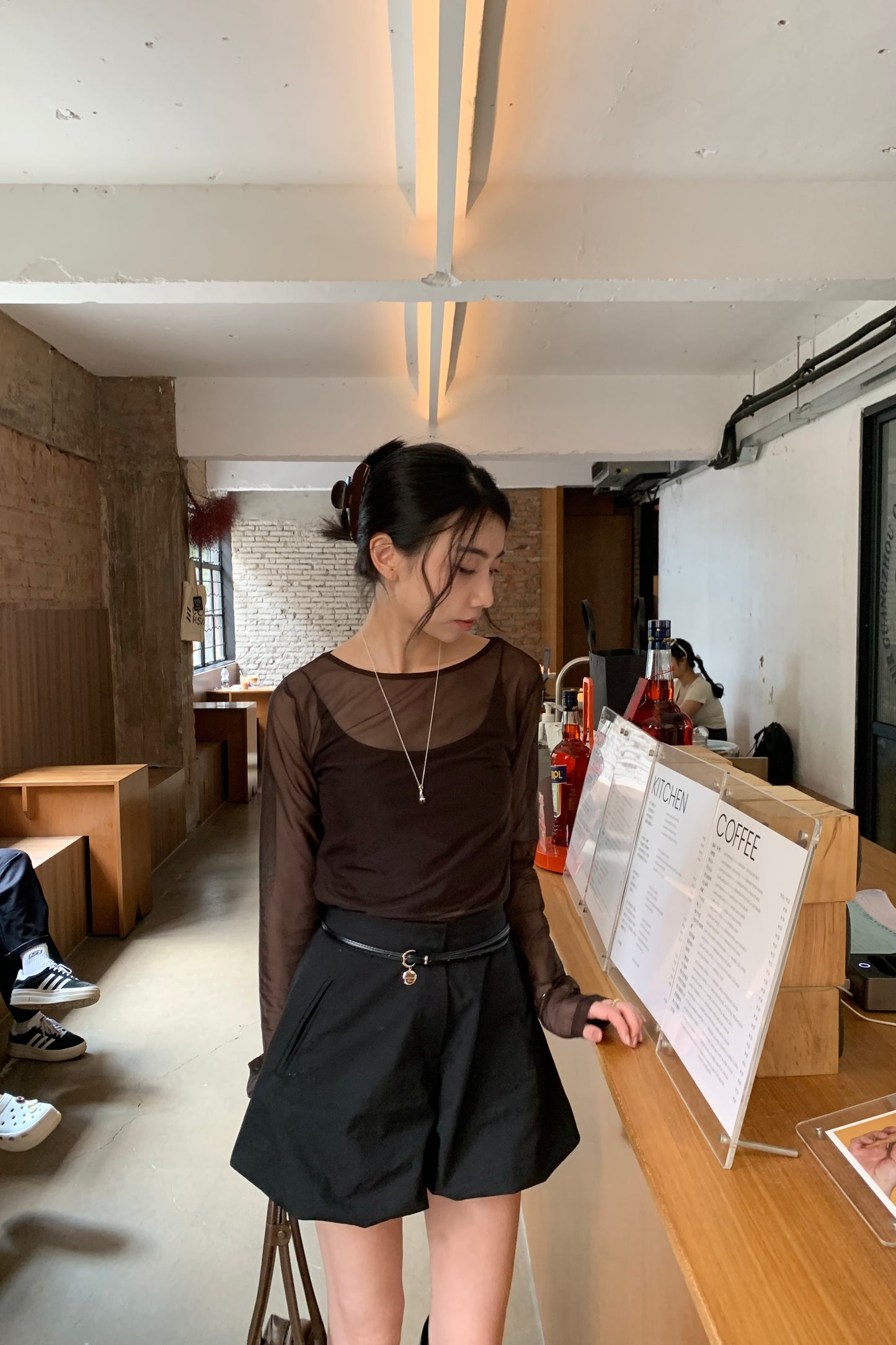 𝐒𝐞𝐩🇰🇷 Sheer Veil Shirt