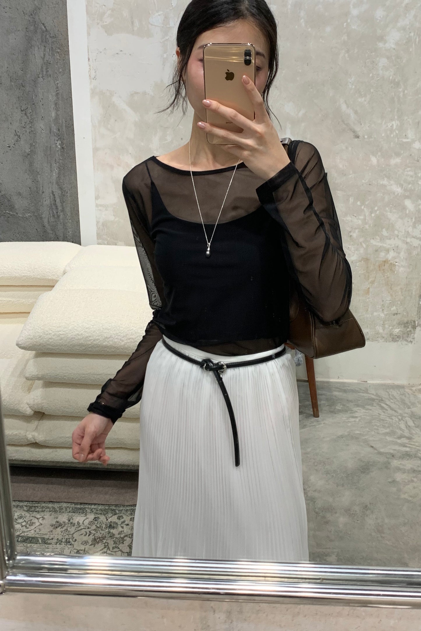 𝐒𝐞𝐩🇰🇷 Sheer Veil Shirt