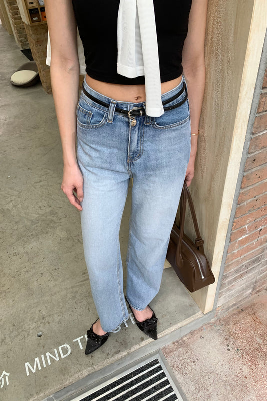 𝐒𝐞𝐩🇰🇷 Azure Straight Denim