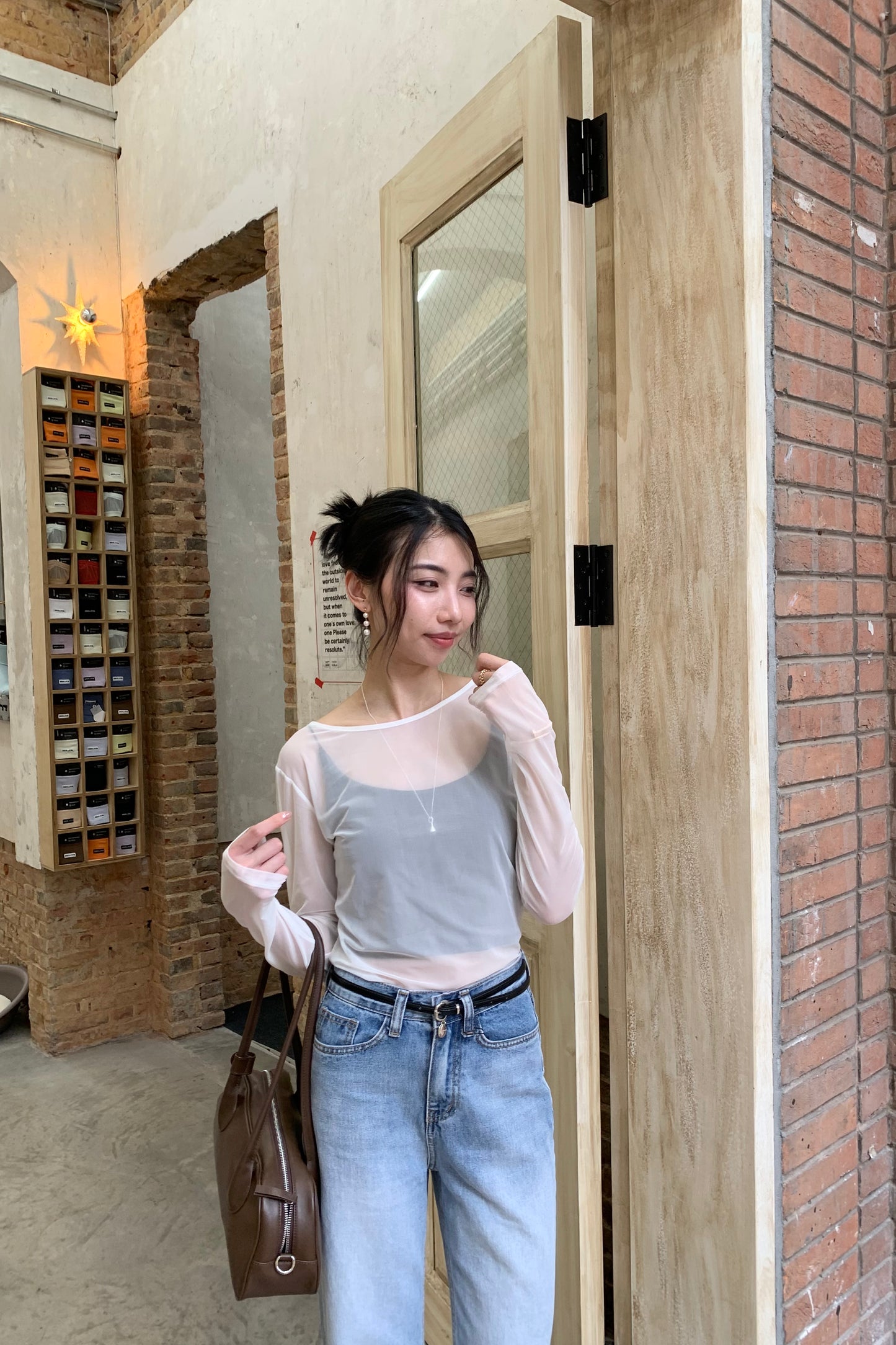 𝐒𝐞𝐩🇰🇷 Sheer Veil Shirt