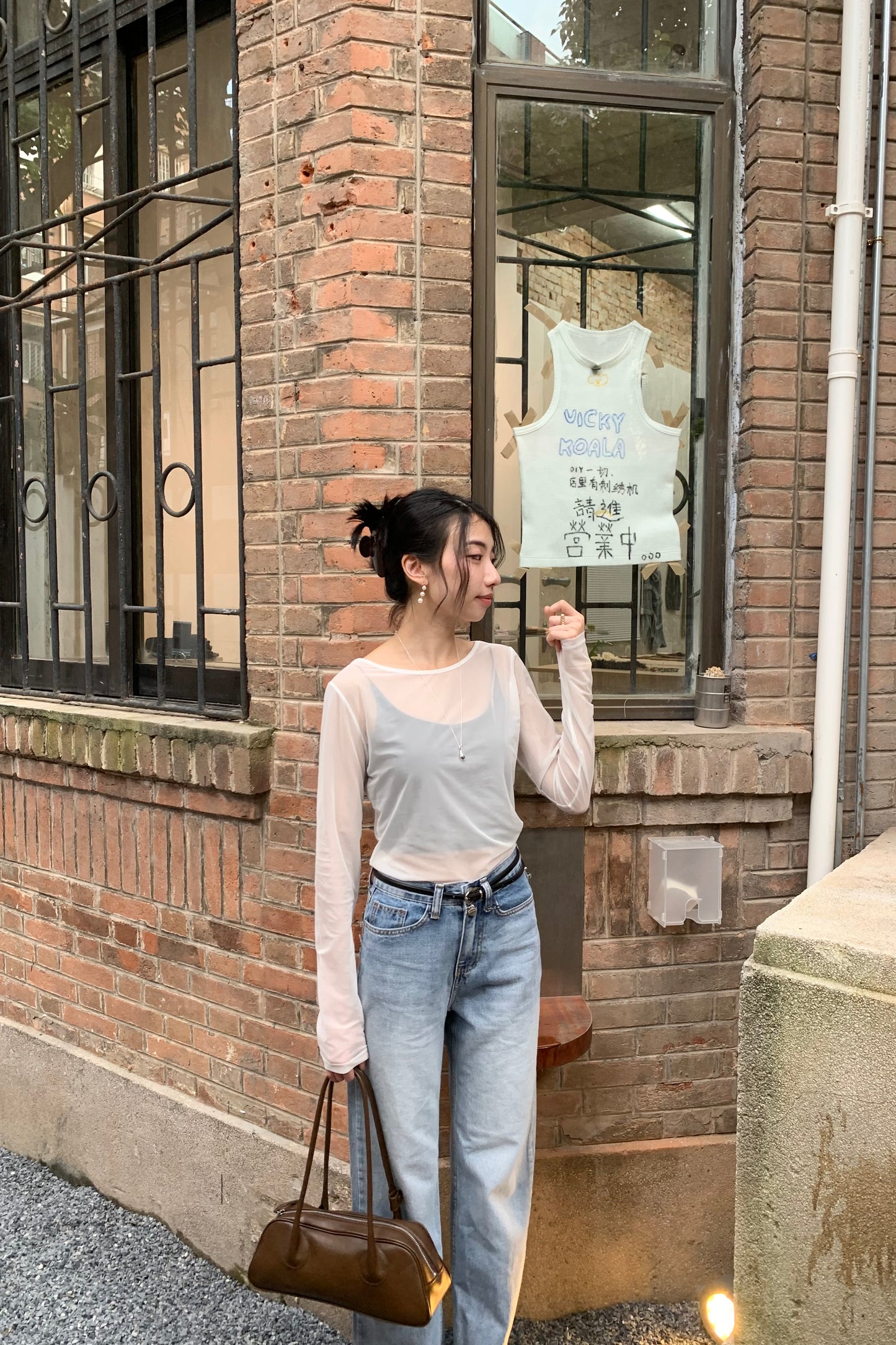 𝐒𝐞𝐩🇰🇷 Sheer Veil Shirt