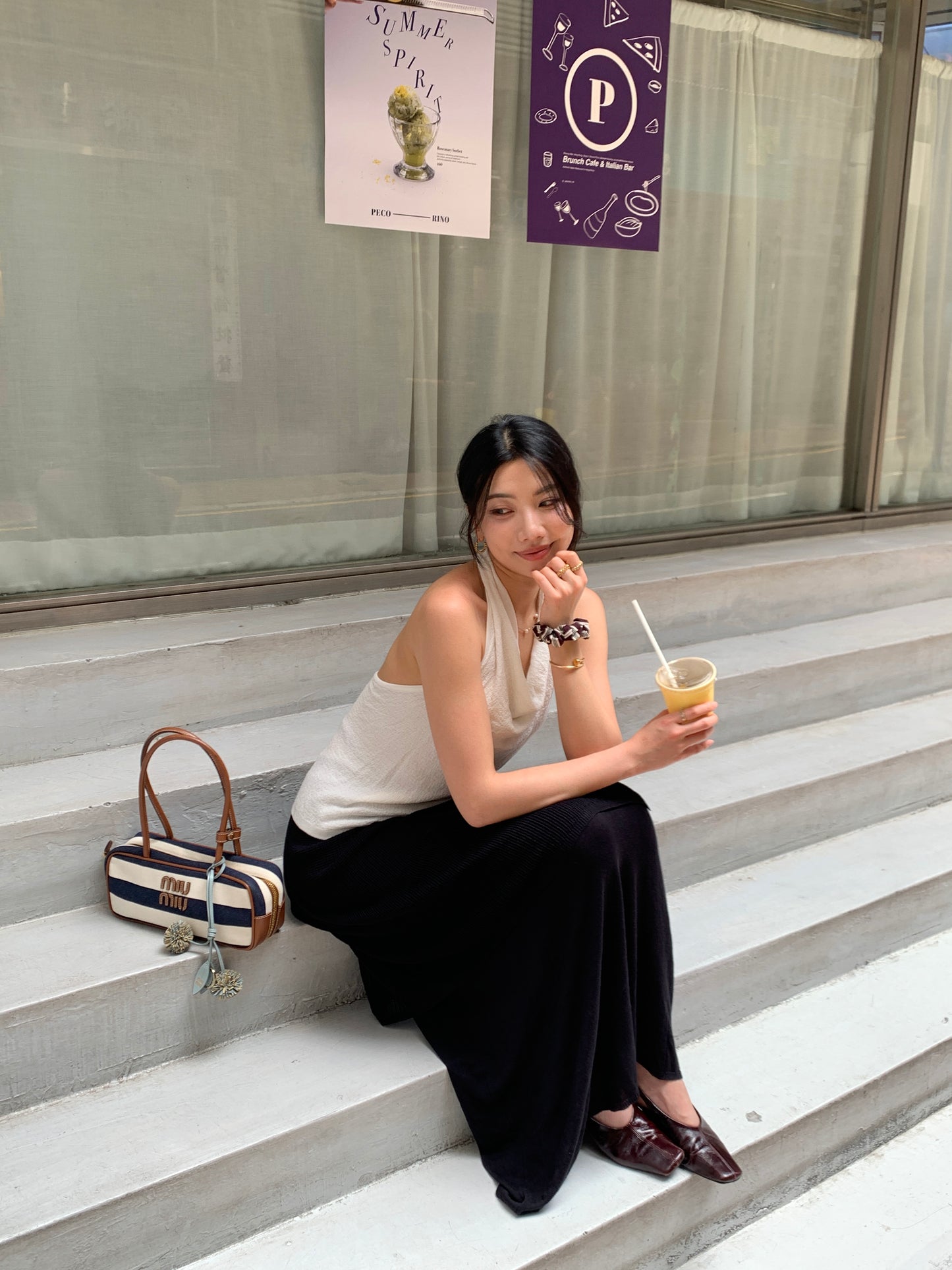 𝐀𝐩𝐫✨ Drape Halter Top