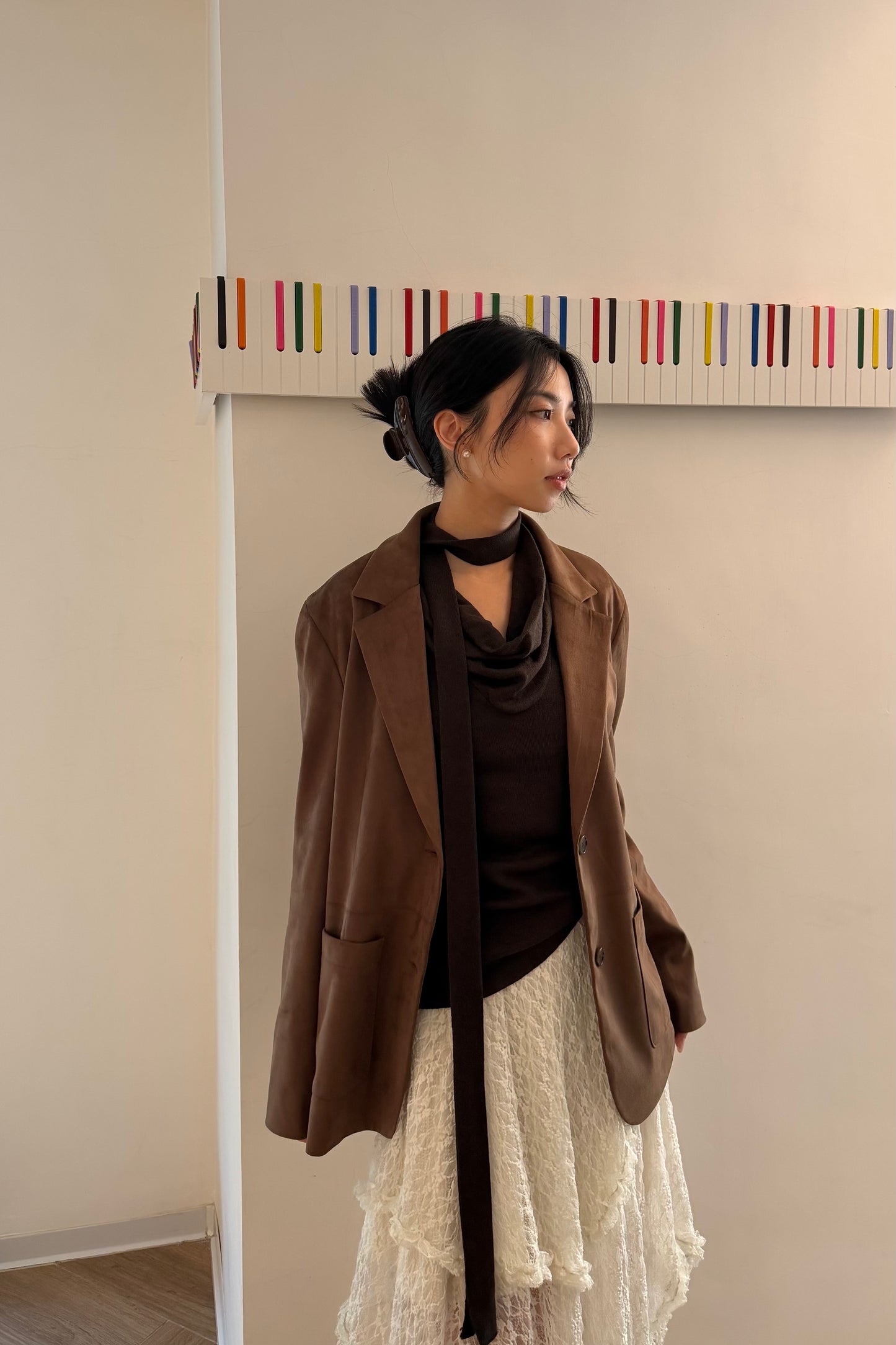 𝙎𝙖𝙡𝙚❣️【Kedi Made】 Suede Blazer ᵇᵉˢᵗ ⁱᵗᵉᵐ