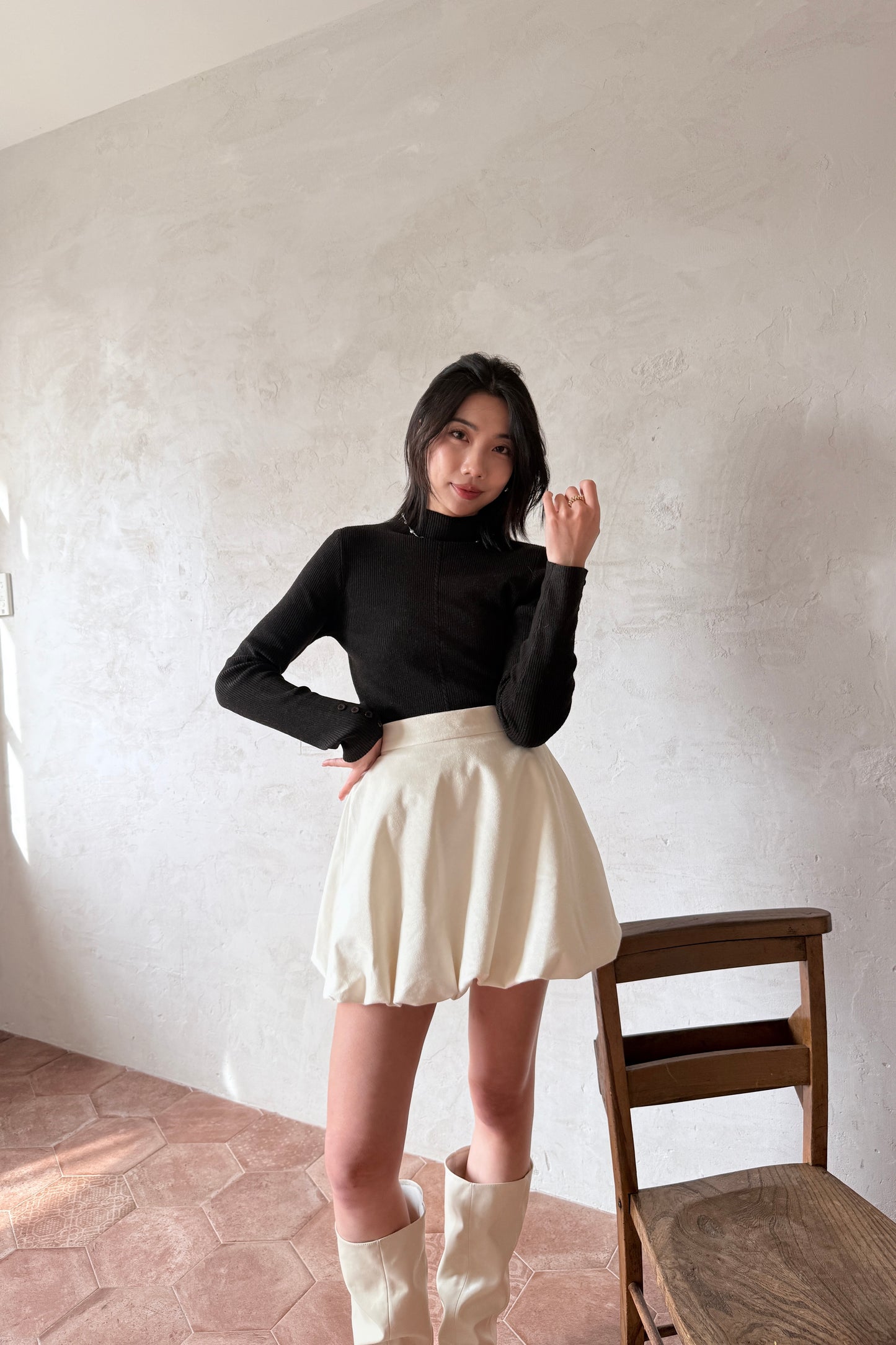𝐃𝐞𝐜 Light Wool Fitted Top 【輕羊毛修身款】ᵇᵉˢᵗ ⁱᵗᵉᵐ