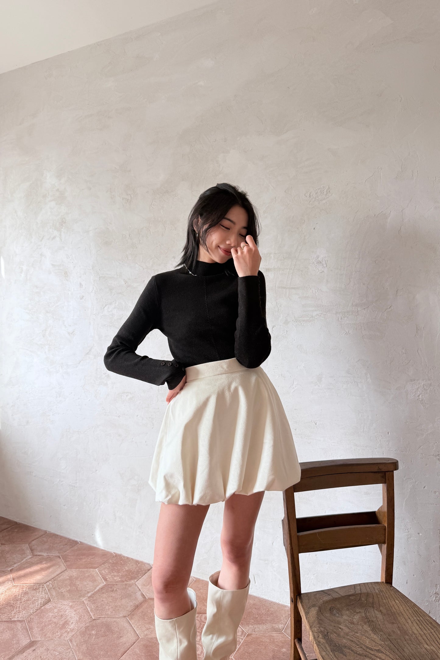 𝐃𝐞𝐜 Light Wool Fitted Top 【輕羊毛修身款】ᵇᵉˢᵗ ⁱᵗᵉᵐ