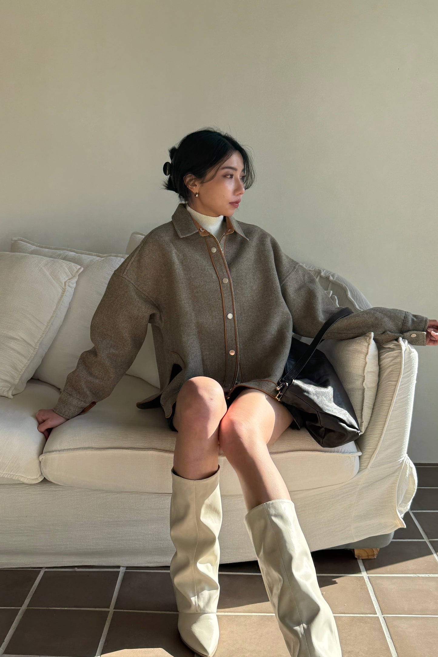 𝐍𝐨𝐯🇰🇷 Outline Piped Coat