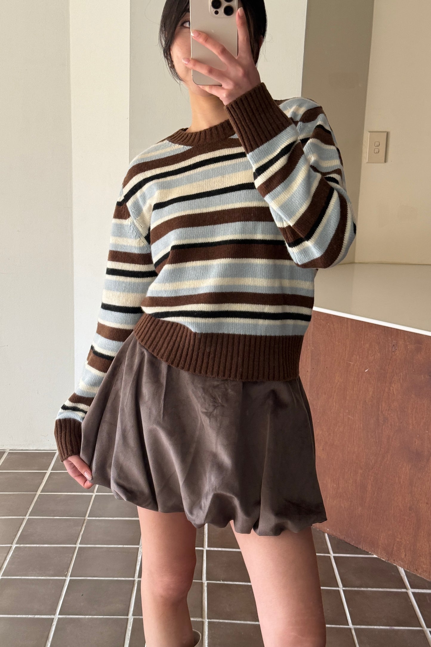 𝐍𝐨𝐯🇰🇷Velvet Bubble Skirt
