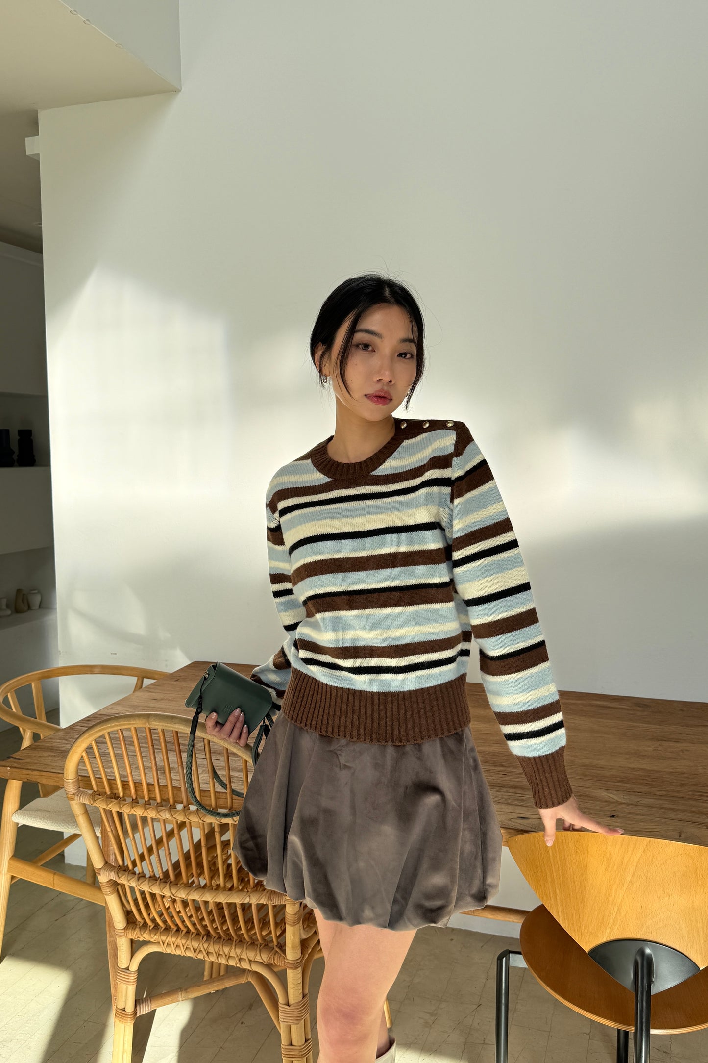 𝐍𝐨𝐯🇰🇷Velvet Bubble Skirt