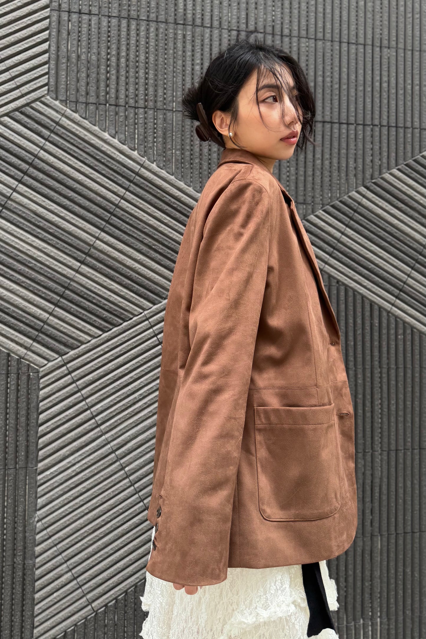 𝙎𝙖𝙡𝙚❣️【Kedi Made】 Suede Blazer ᵇᵉˢᵗ ⁱᵗᵉᵐ