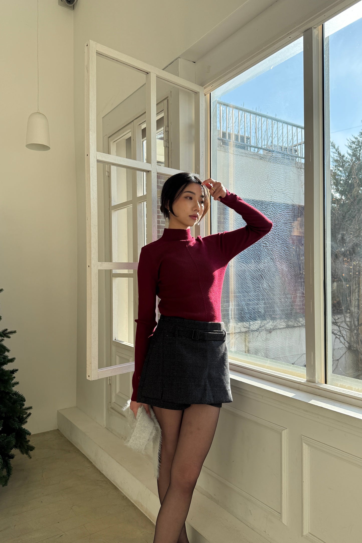 𝐍𝐨𝐯🇰🇷 Belted Layer Wool100 Shorts