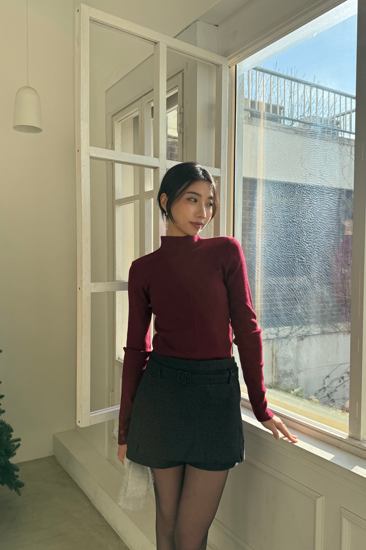 𝐍𝐨𝐯🇰🇷 Belted Layer Wool100 Shorts