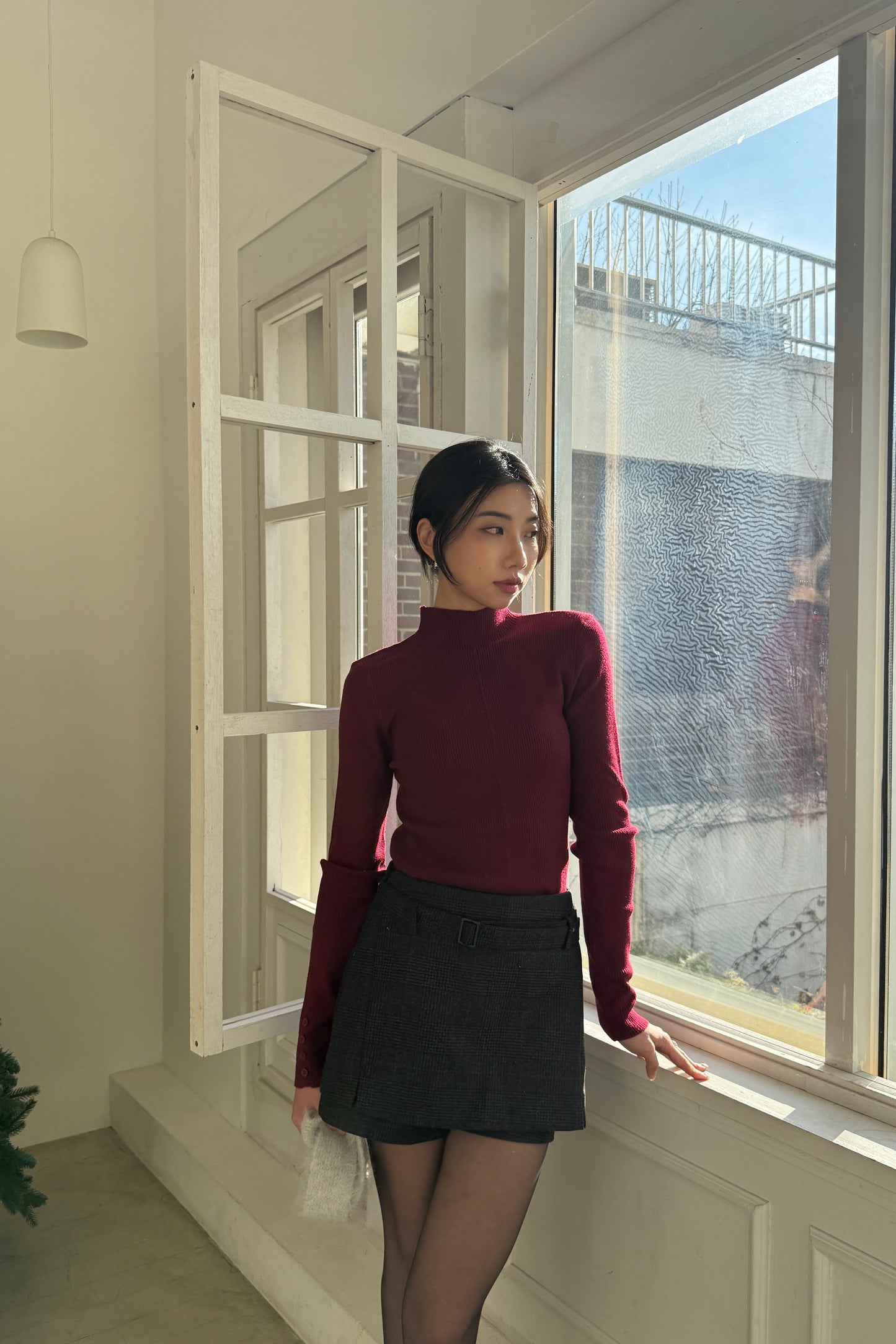 𝐍𝐨𝐯🇰🇷 Belted Layer Wool100 Shorts