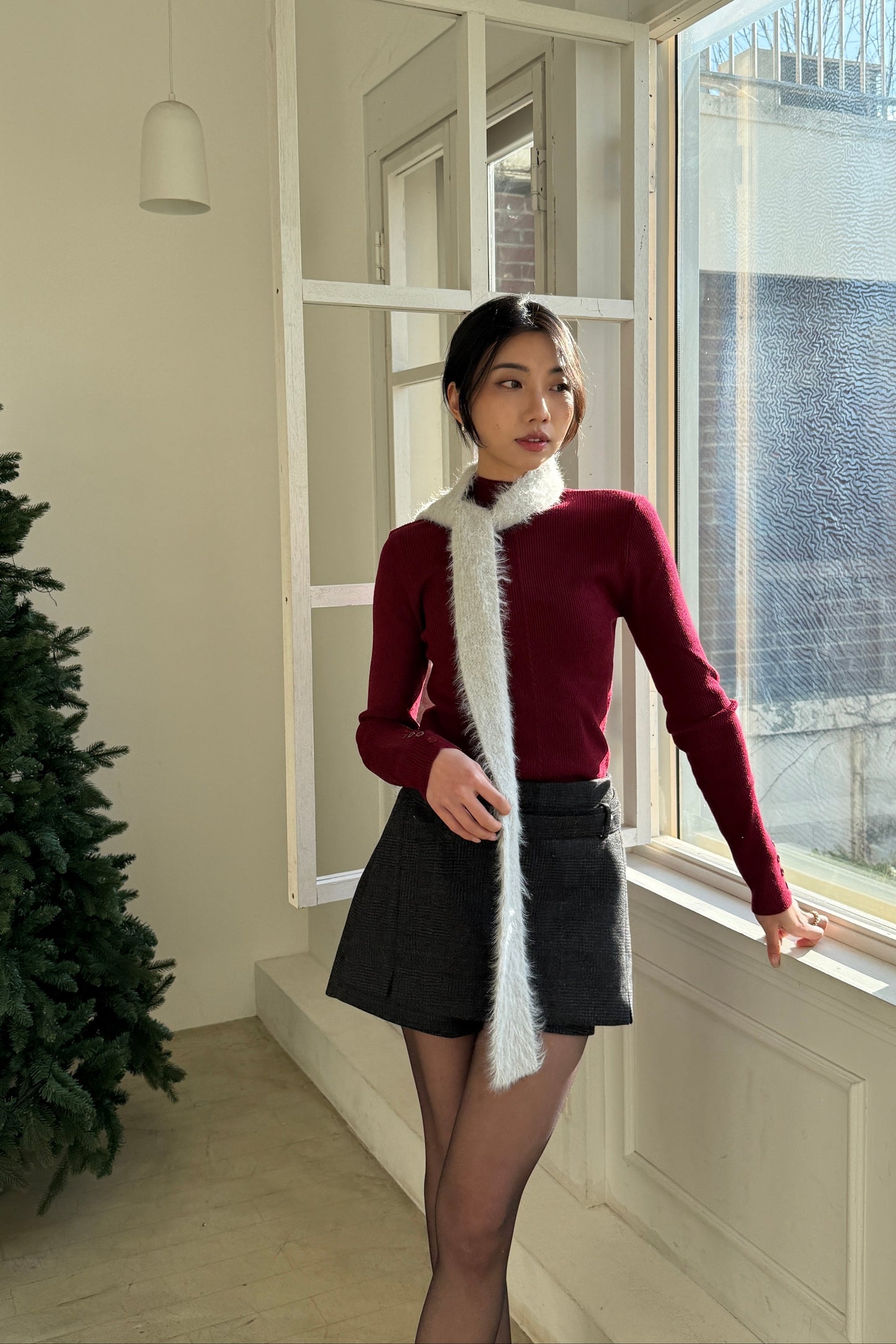 𝐍𝐨𝐯🇰🇷 Belted Layer Wool100 Shorts