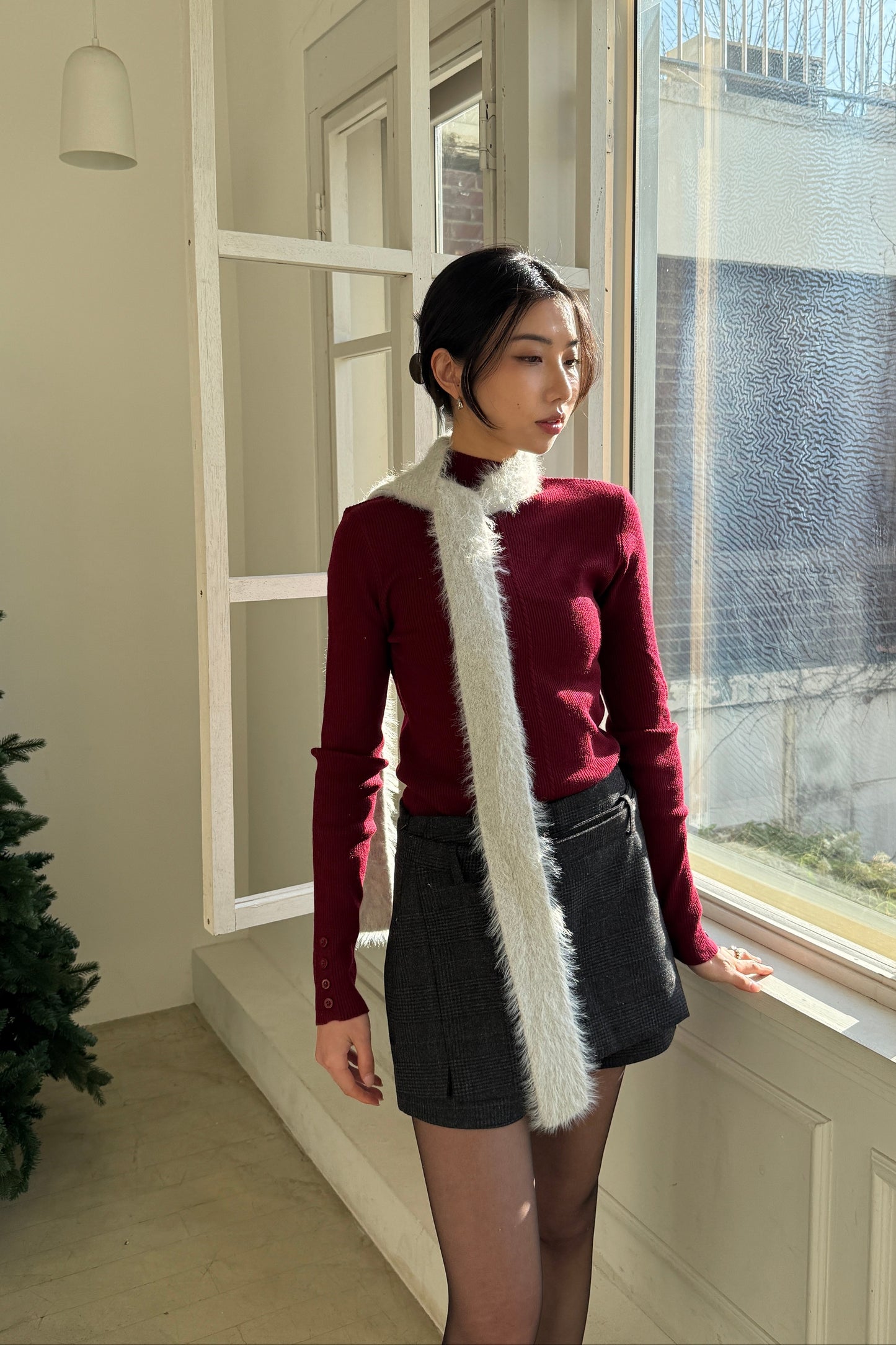 𝐍𝐨𝐯🇰🇷 Belted Layer Wool100 Shorts