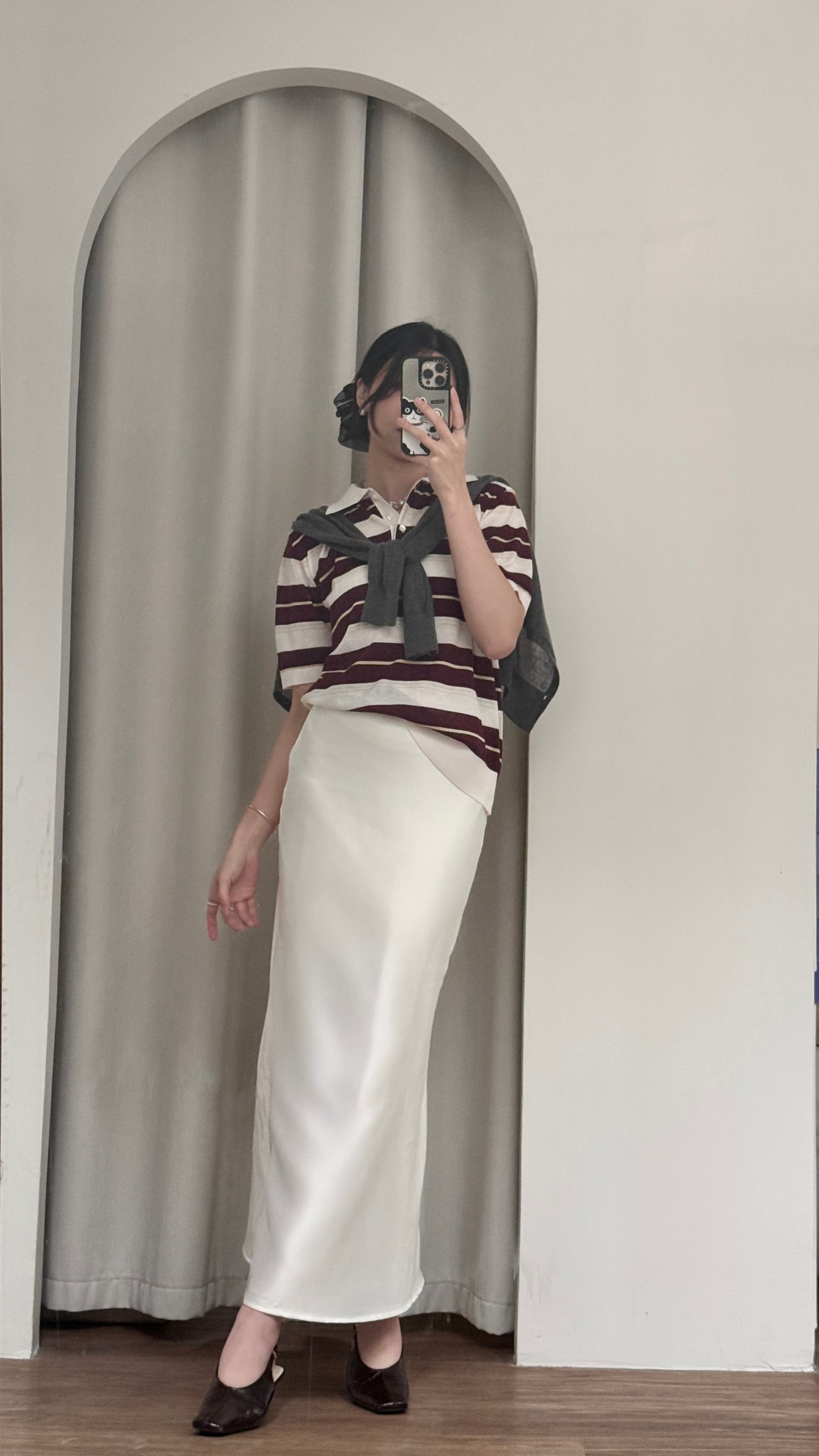 𝐀𝐩𝐫✨ Veil Midi Skirt