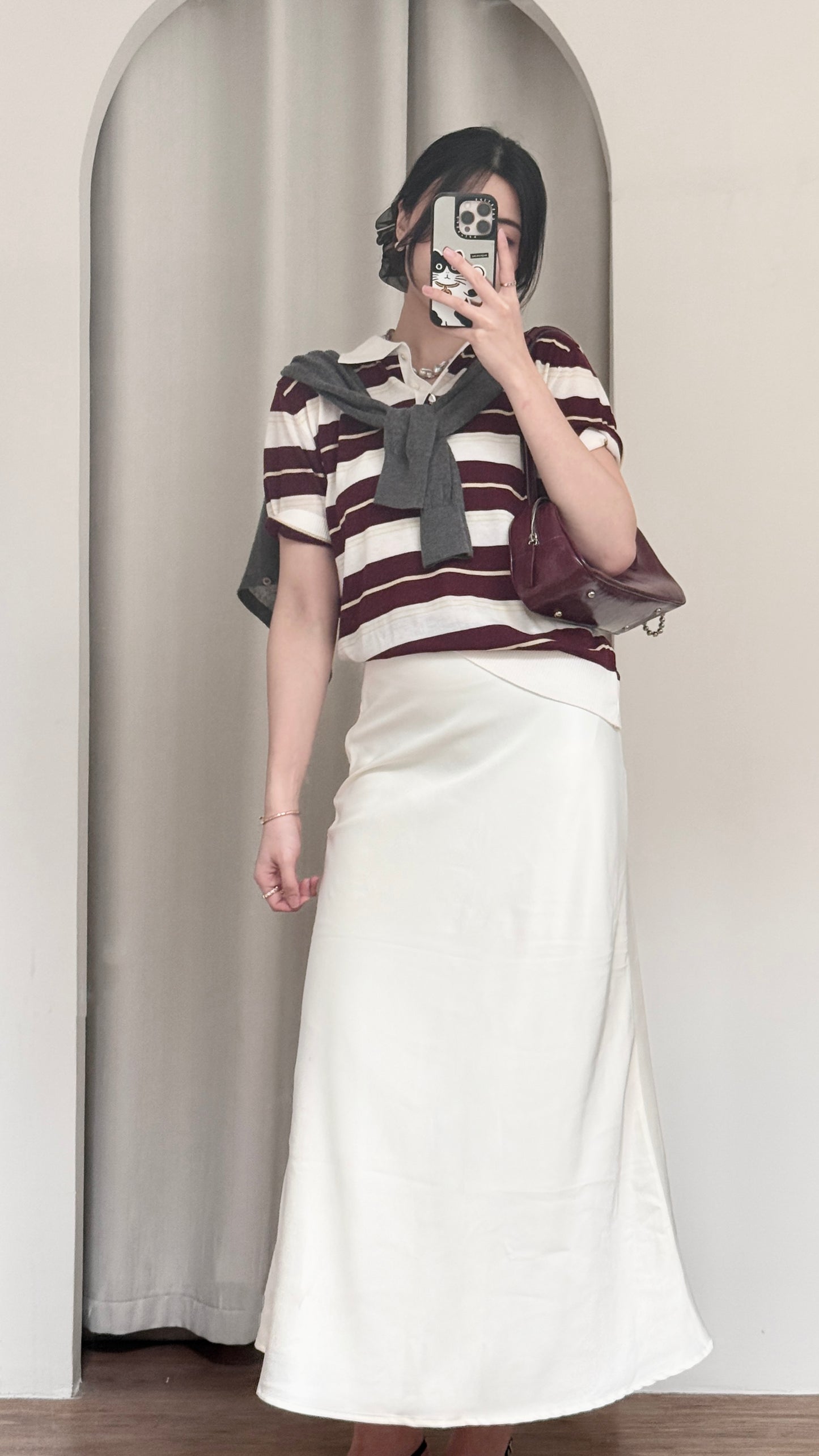 𝐀𝐩𝐫✨ Veil Midi Skirt