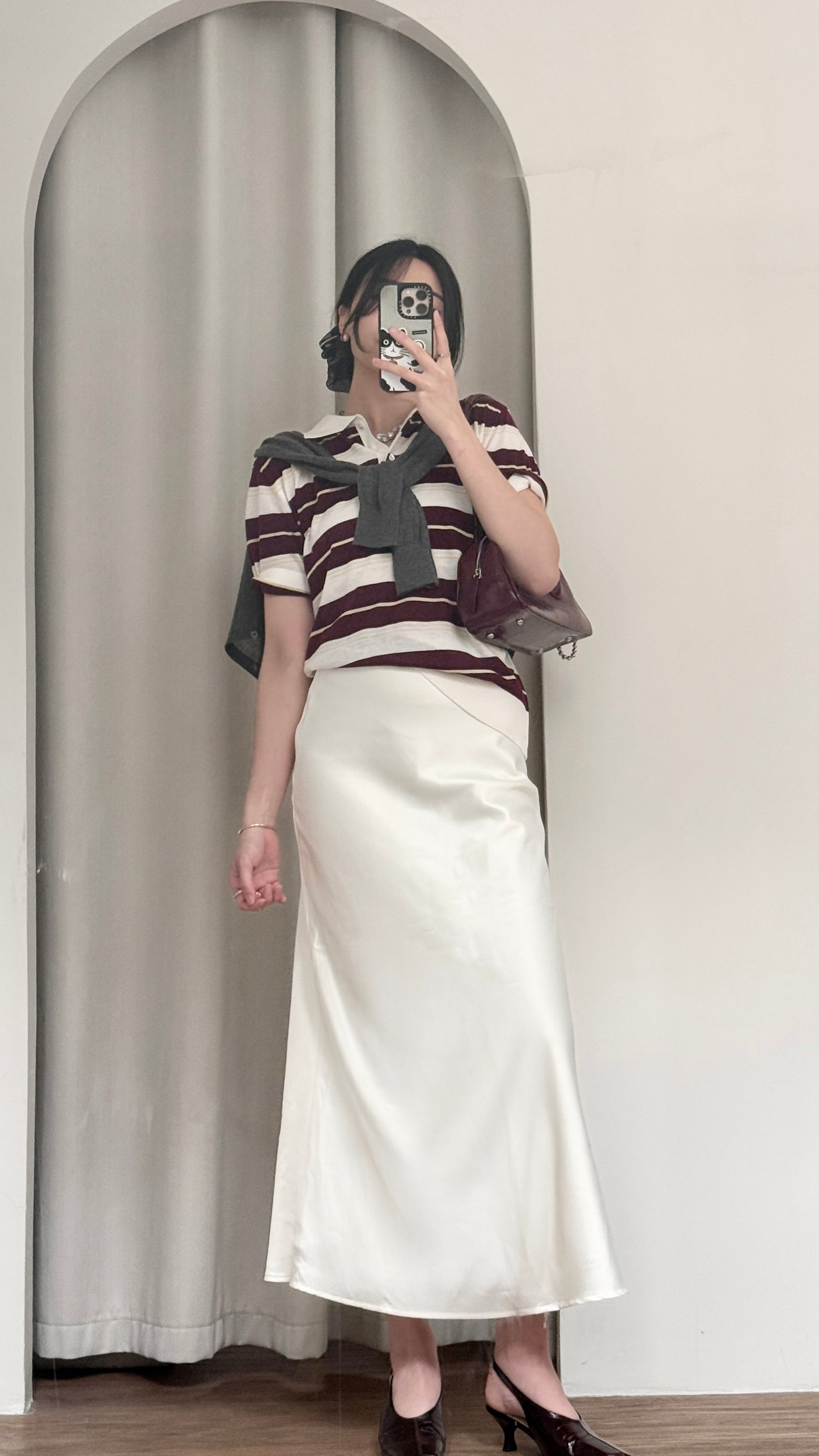 𝐀𝐩𝐫✨ Veil Midi Skirt
