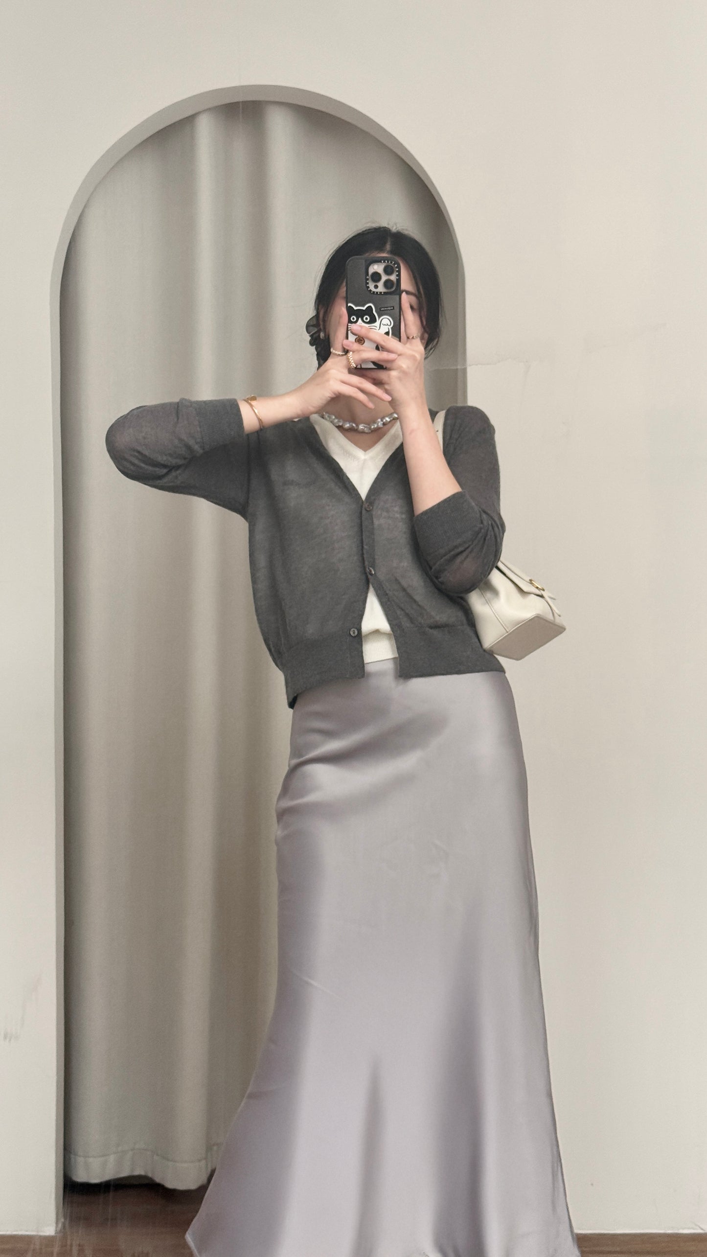 𝐀𝐩𝐫✨ Veil Midi Skirt