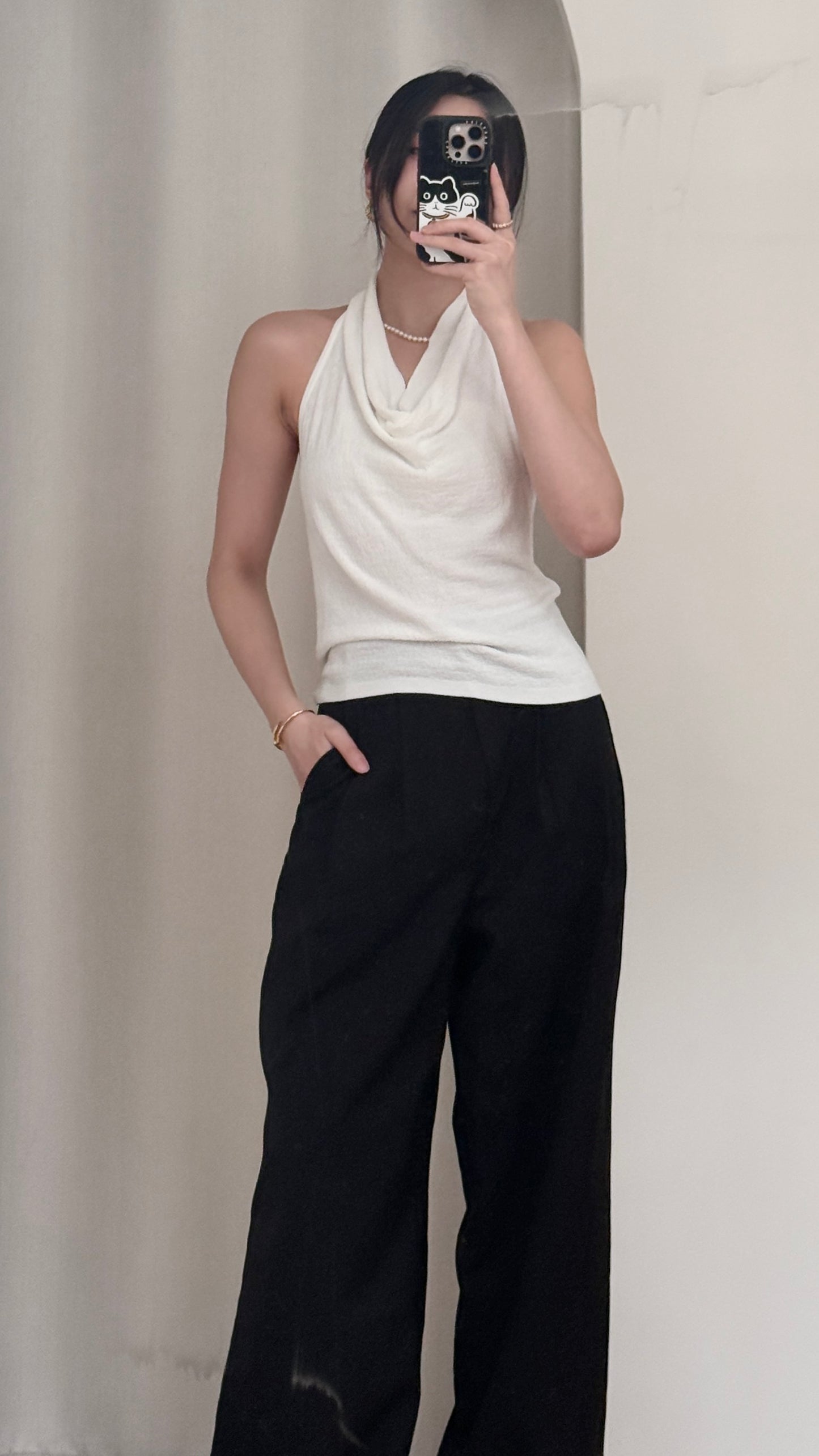 𝐀𝐩𝐫✨ Drape Halter Top