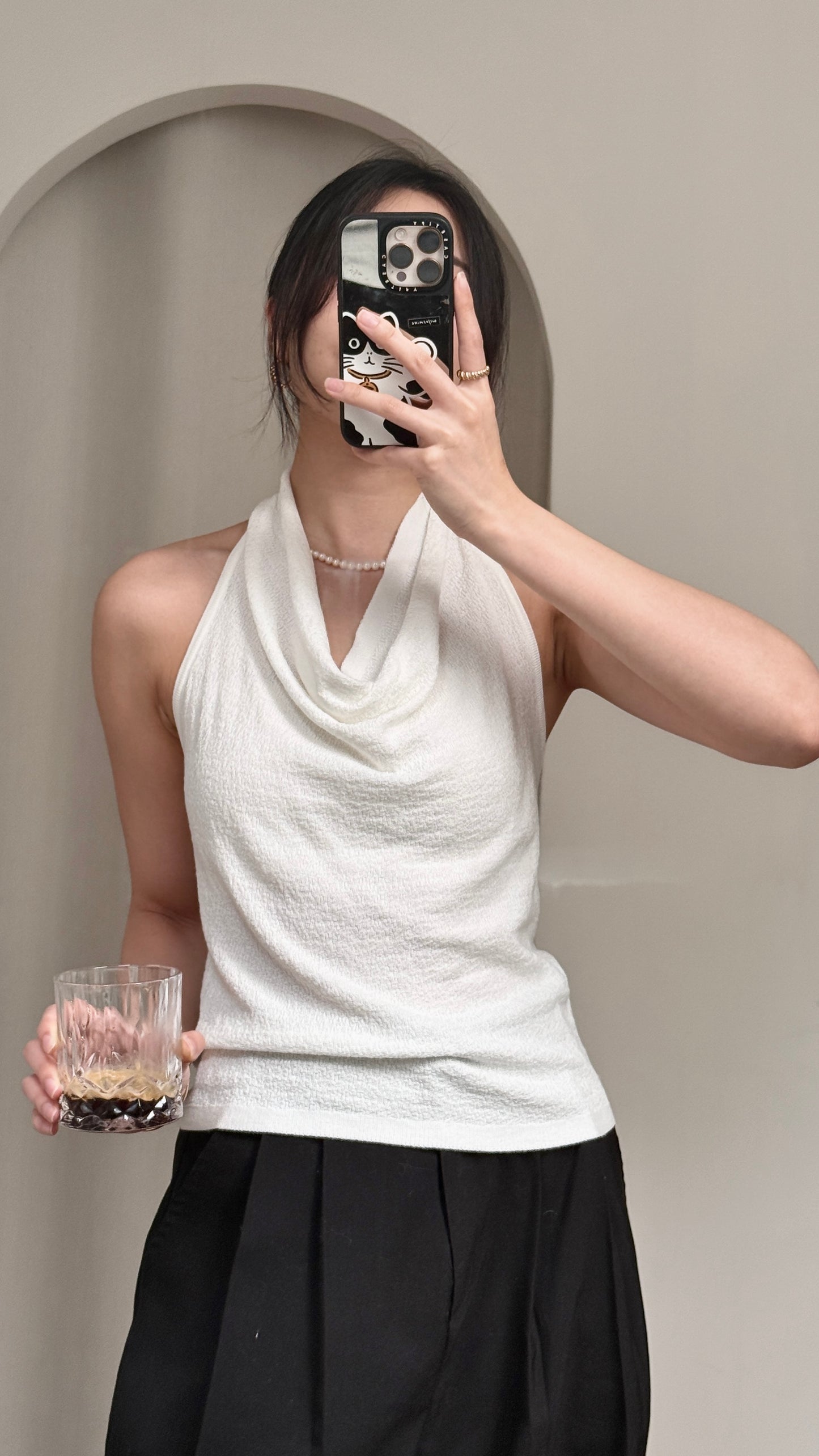 𝐀𝐩𝐫✨ Drape Halter Top