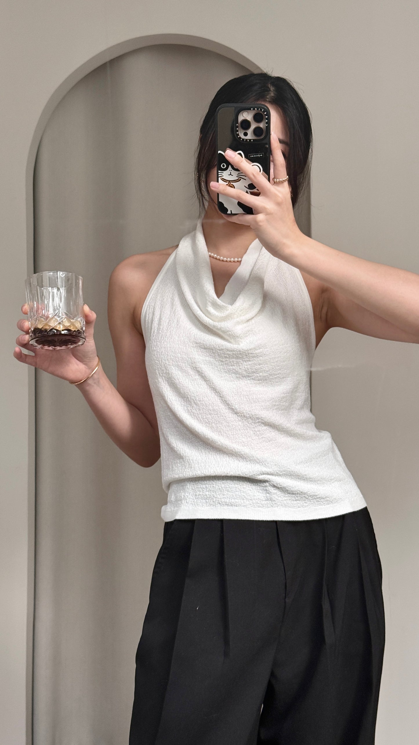 𝐀𝐩𝐫✨ Drape Halter Top