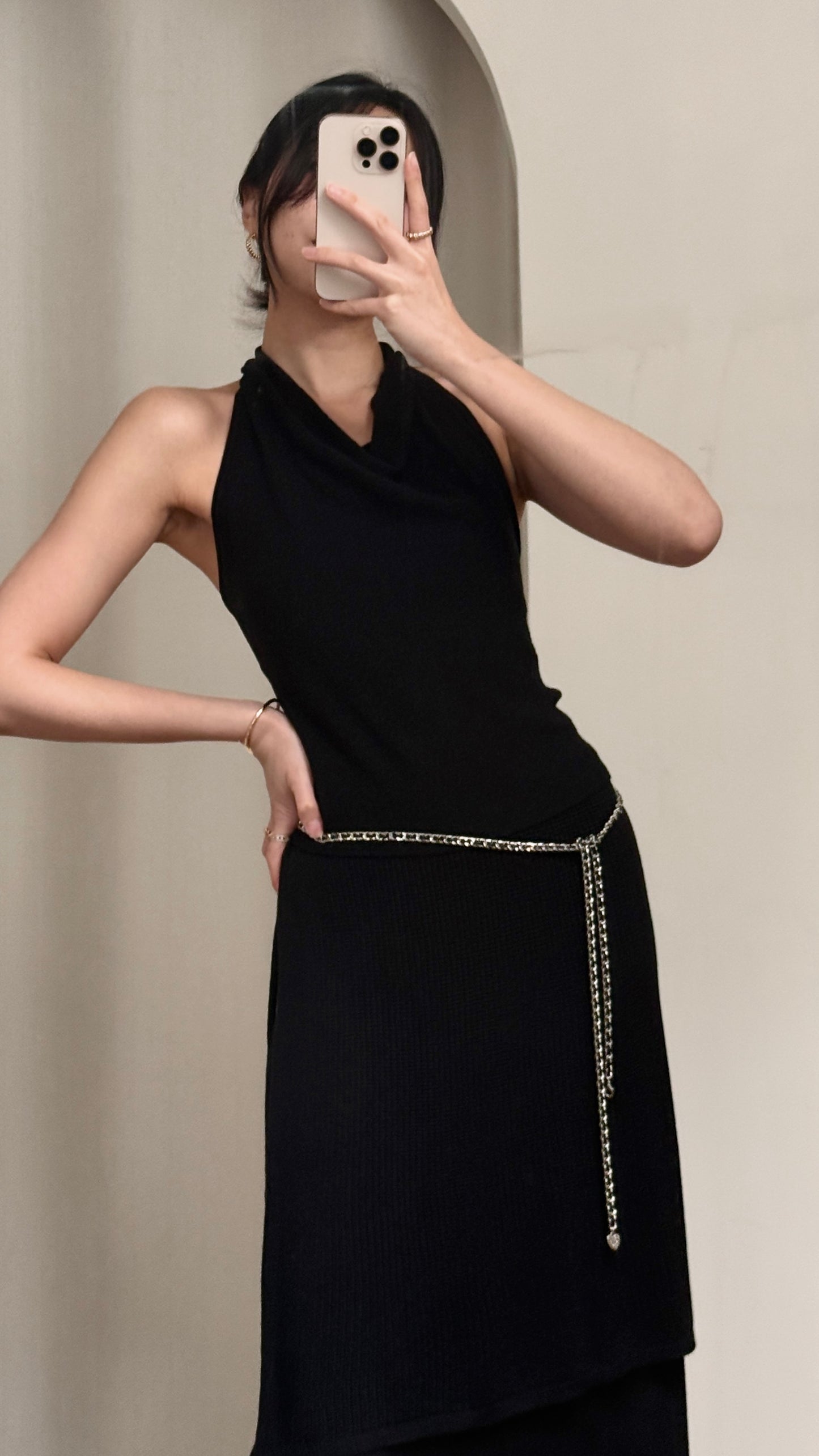 𝐀𝐩𝐫✨ Drape Halter Top